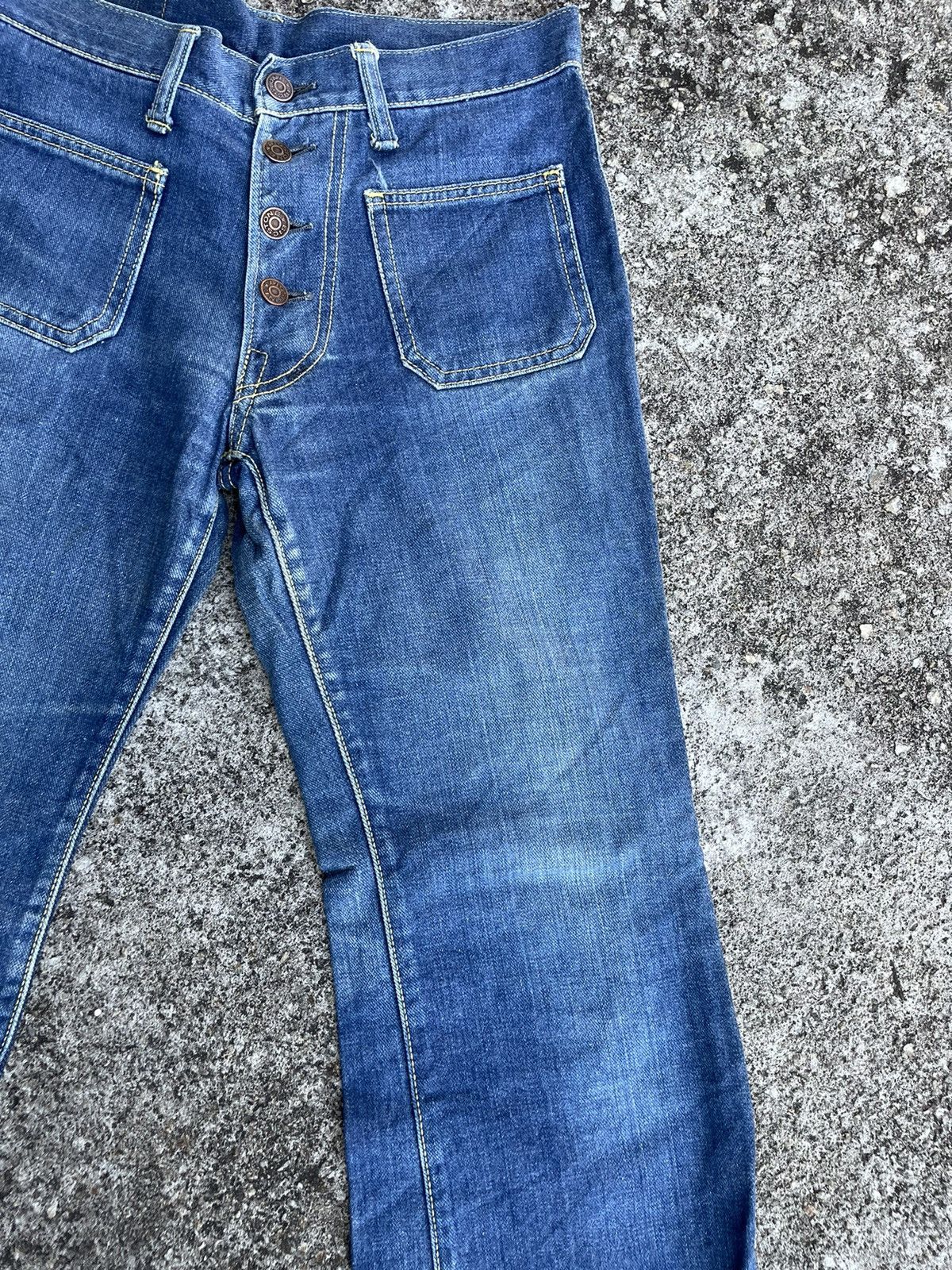 Vintage Vintage 70s Bigstone Flare Bush Bootcut Jeans Size US 28 / EU 44 - 5 Thumbnail