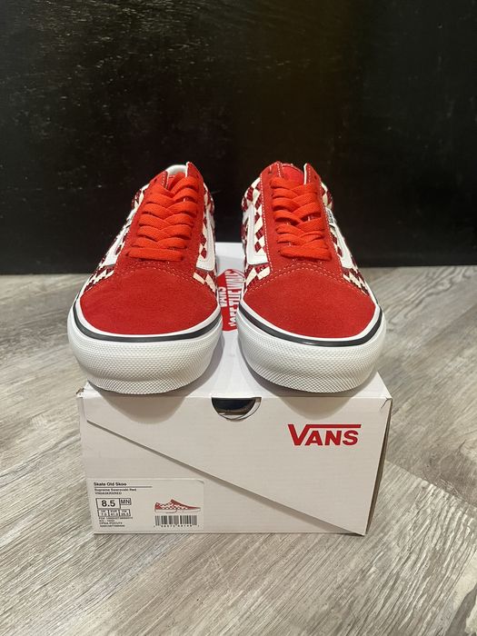 Supreme Vans Old Skool Supreme Swarovski Red | Grailed