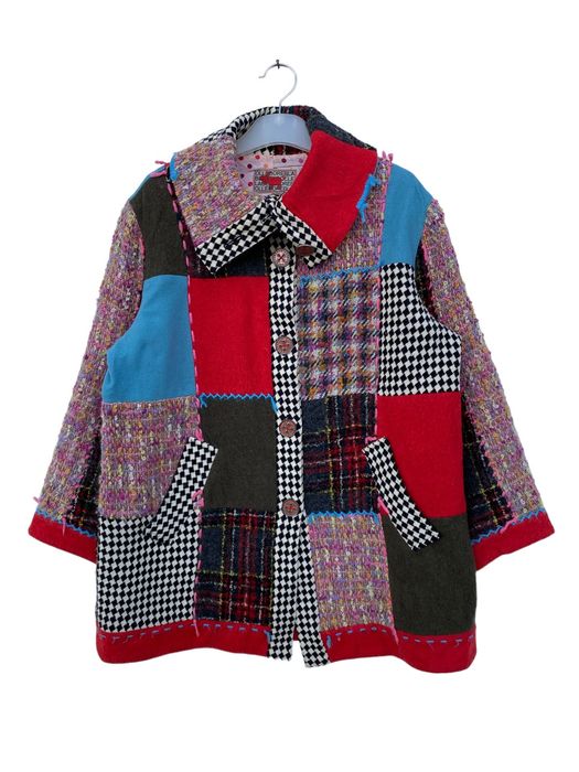 Designer Olleborebla Patchwork wooly Jacket | Grailed