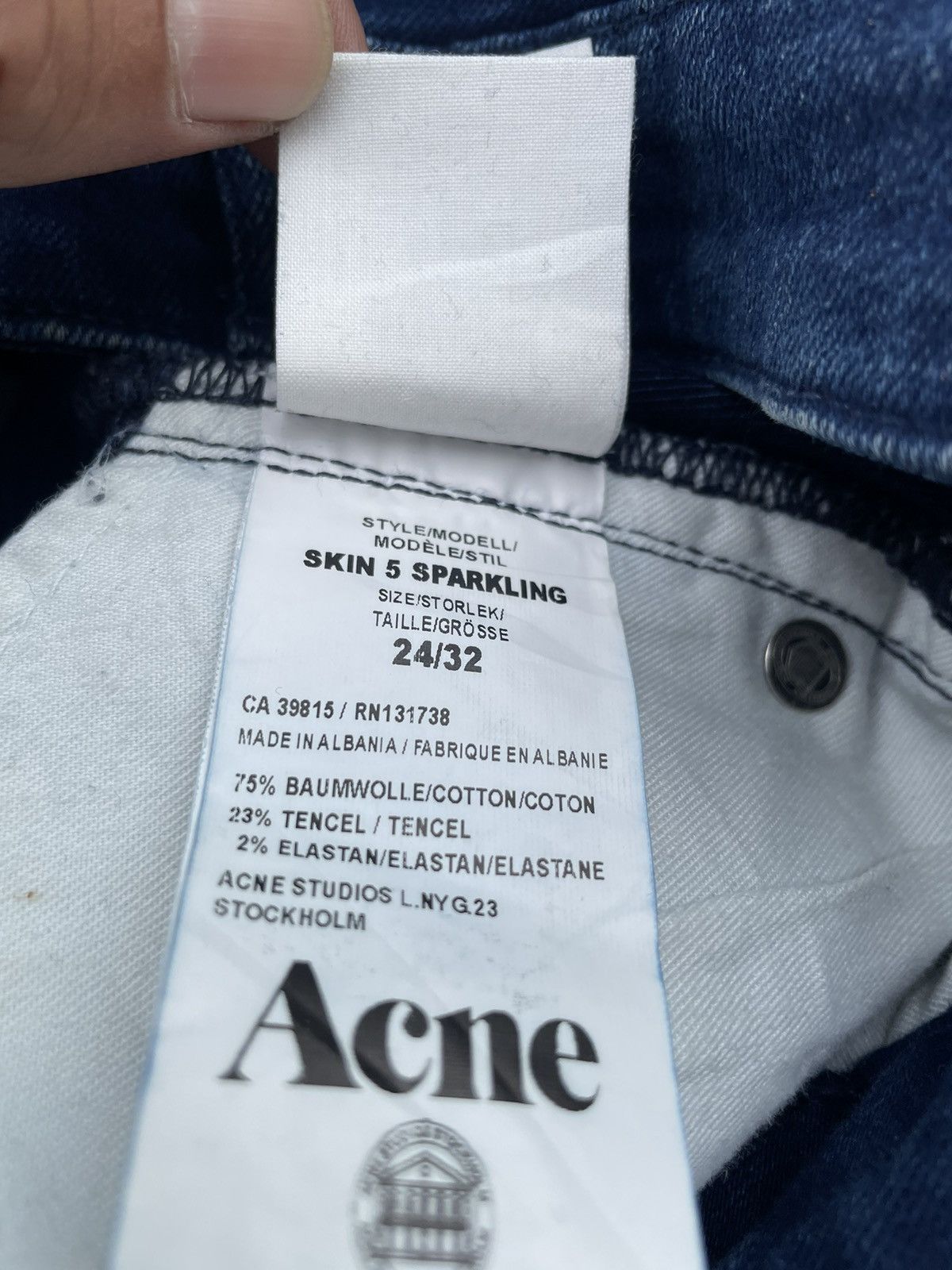 Acne Studios Acnes Studio Skinny Jeans Size 24" / US 00 / IT 34 - 16 Thumbnail