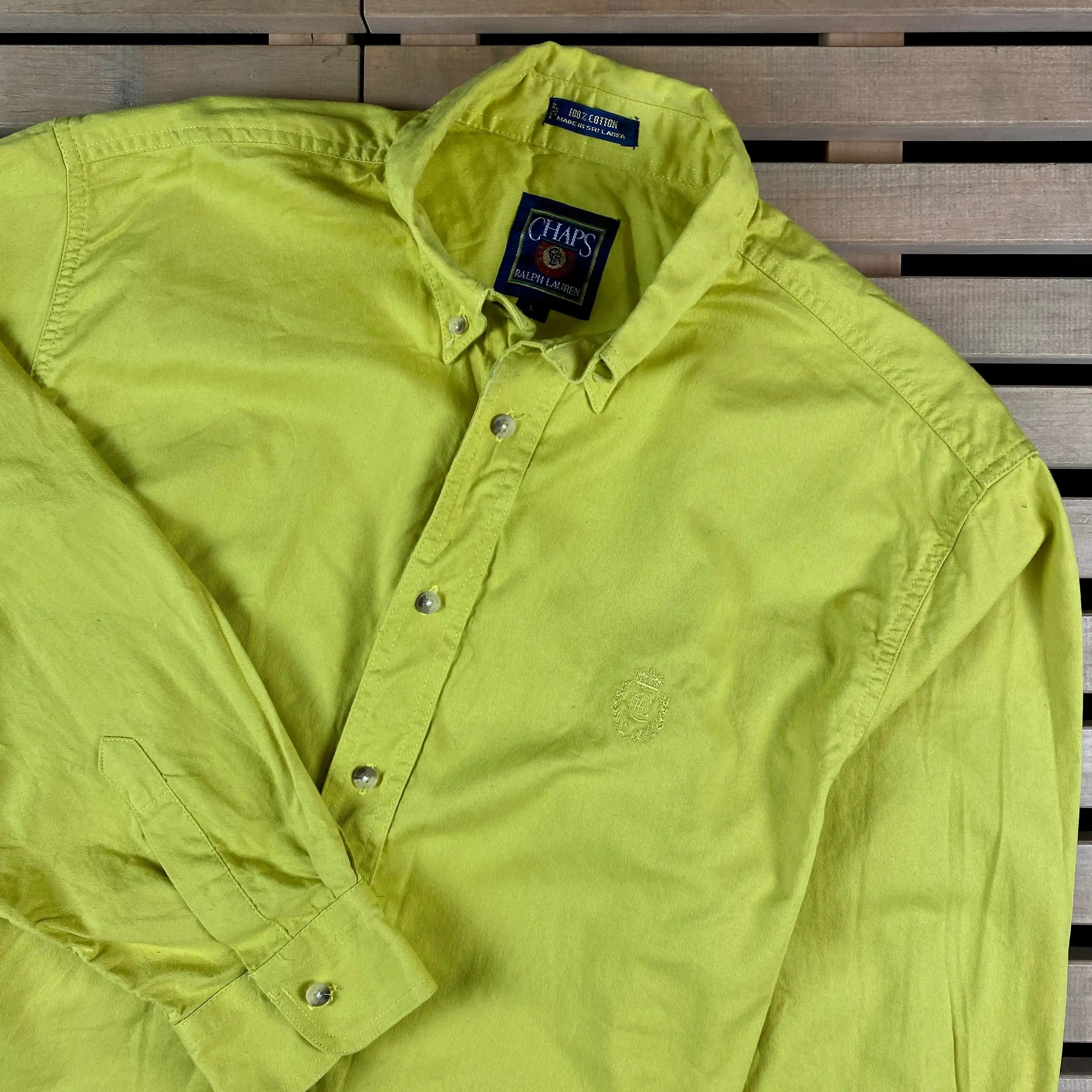 Chaps Ralph Lauren × Ralph Lauren × Vintage Mens Shirt Long Sleeve Chaps Ralph Lauren Vintage Size L Size US L / EU 52-54 / 3 - 2 Thumbnail