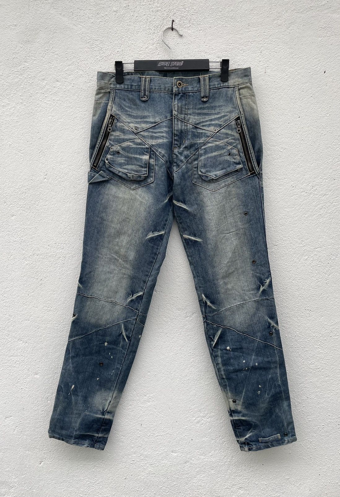 Japanese Brand PPFM Restruct Product Eastern Rock Jeans Size US 33 - 1 Thumbnail