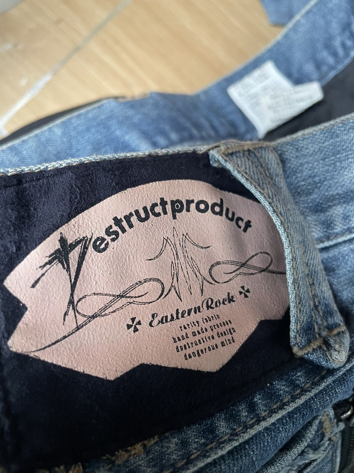 Japanese Brand PPFM Restruct Product Eastern Rock Jeans Size US 33 - 17 Thumbnail