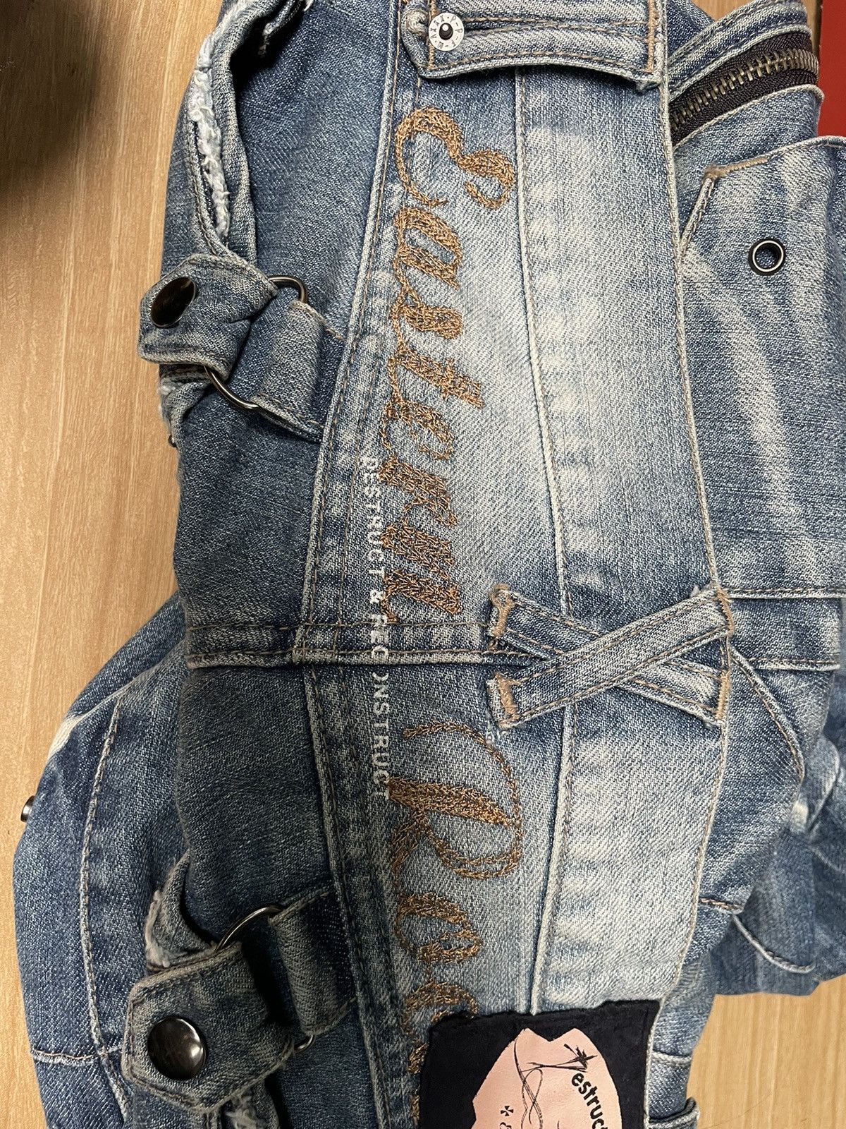 Japanese Brand PPFM Restruct Product Eastern Rock Jeans Size US 33 - 21 Thumbnail