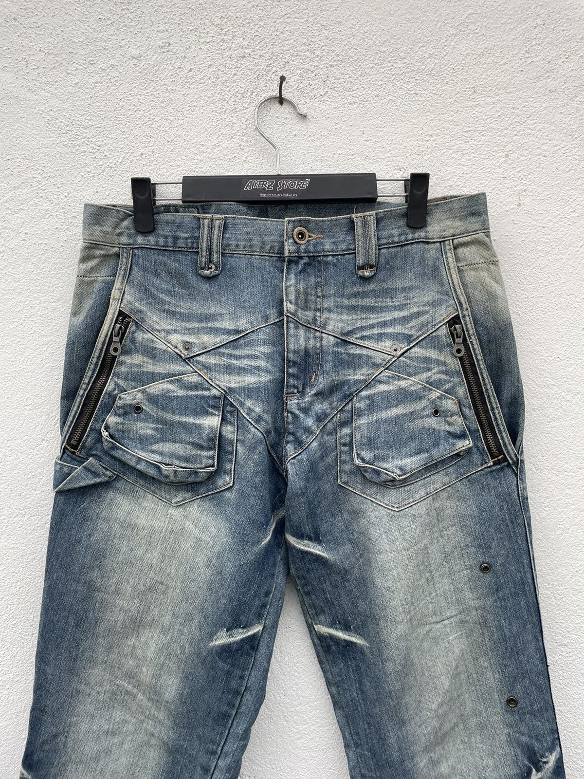 Japanese Brand PPFM Restruct Product Eastern Rock Jeans Size US 33 - 2 Thumbnail