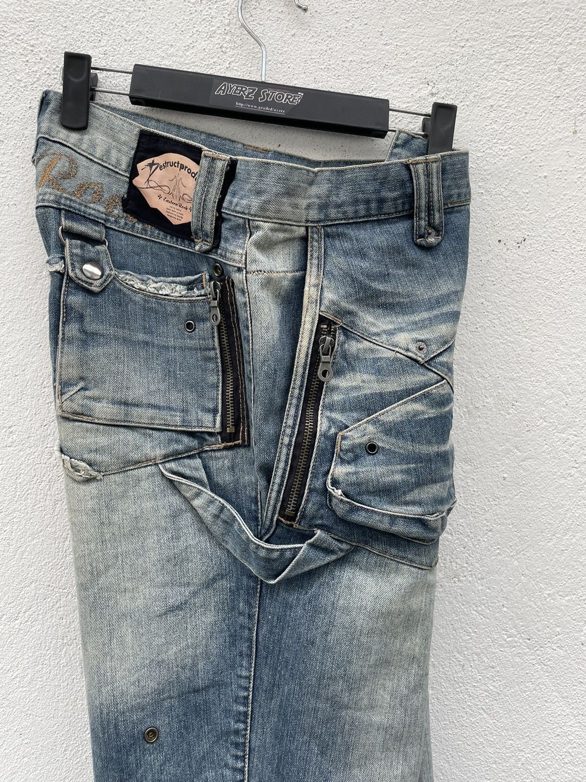Japanese Brand PPFM Restruct Product Eastern Rock Jeans Size US 33 - 16 Thumbnail