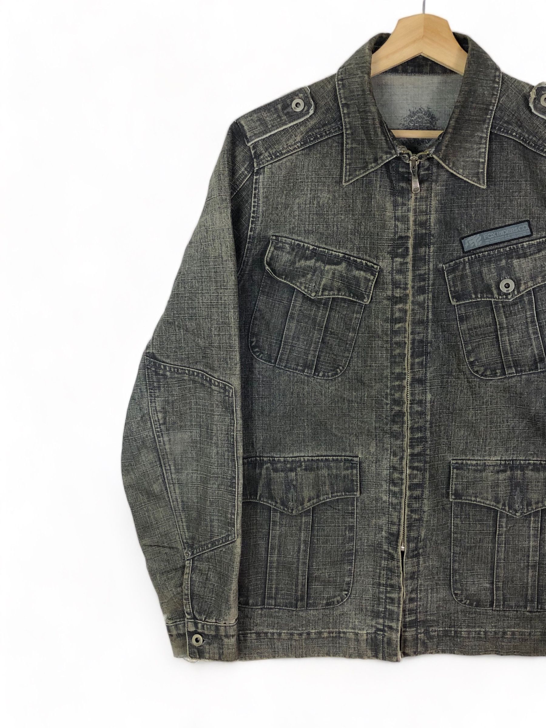 Fox Racing × Vintage VINTAGE FOX RIDERS FOX RACING DENIM JACKET Size US M / EU 48-50 / 2 - 5 Thumbnail