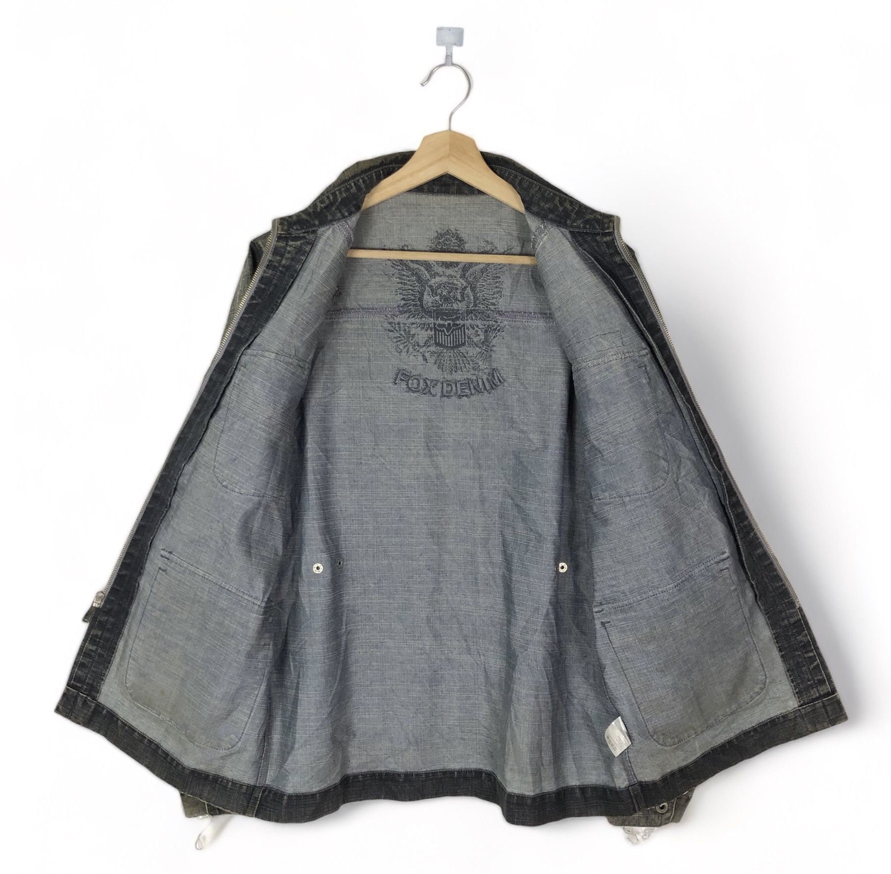 Fox Racing × Vintage VINTAGE FOX RIDERS FOX RACING DENIM JACKET Size US M / EU 48-50 / 2 - 2 Thumbnail