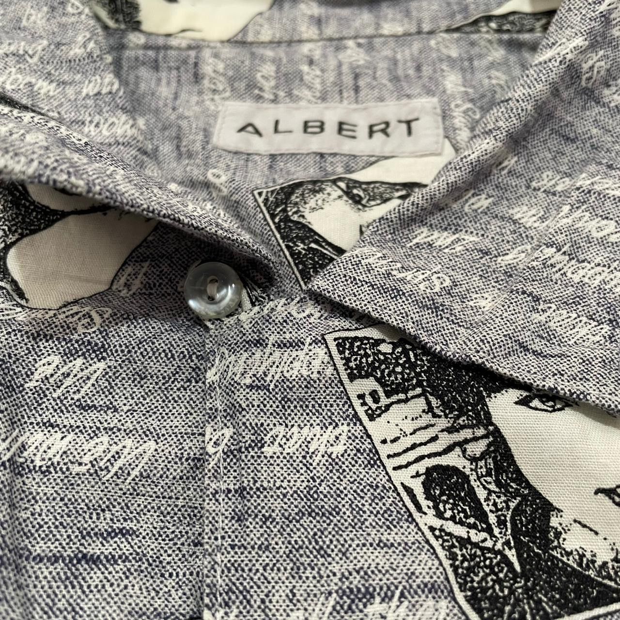 Japanese Brand Vintage Albert All Over Print Camp Collar Shirt Size US L / EU 52-54 / 3 - 3 Thumbnail