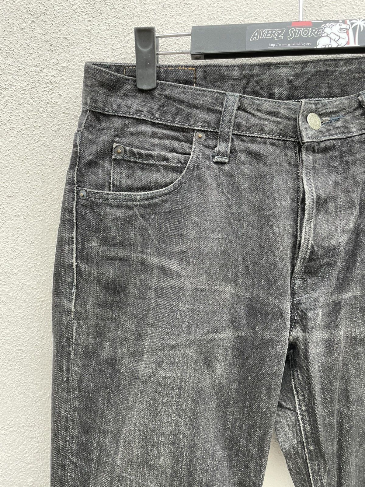 HOLLYWOOD RANCH MARKET HR Market Distressed Denim Jeans Made In Japan Size US 30 / EU 46 - 5 Thumbnail