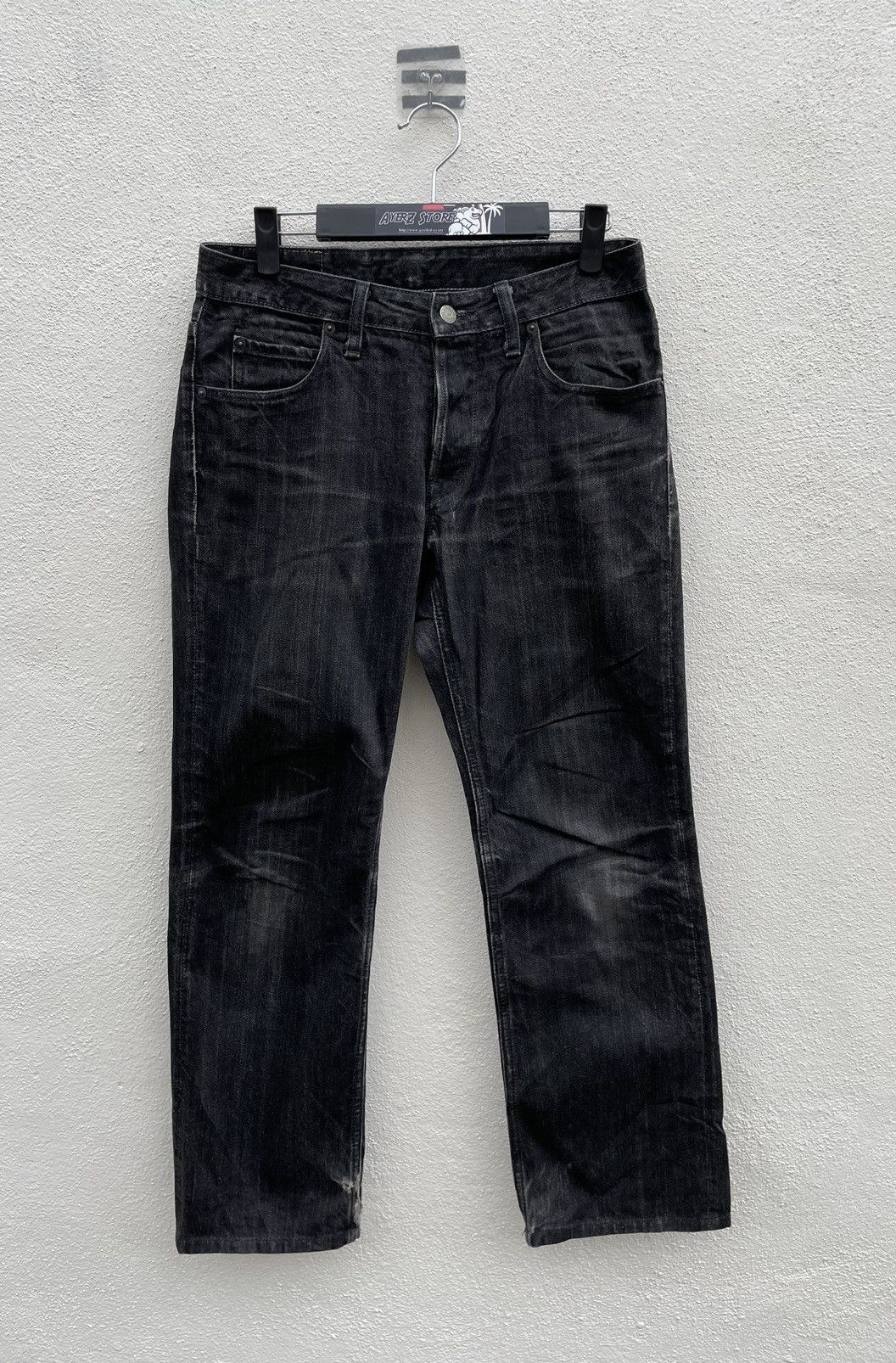 HOLLYWOOD RANCH MARKET HR Market Distressed Denim Jeans Made In Japan Size US 30 / EU 46 - 2 Thumbnail