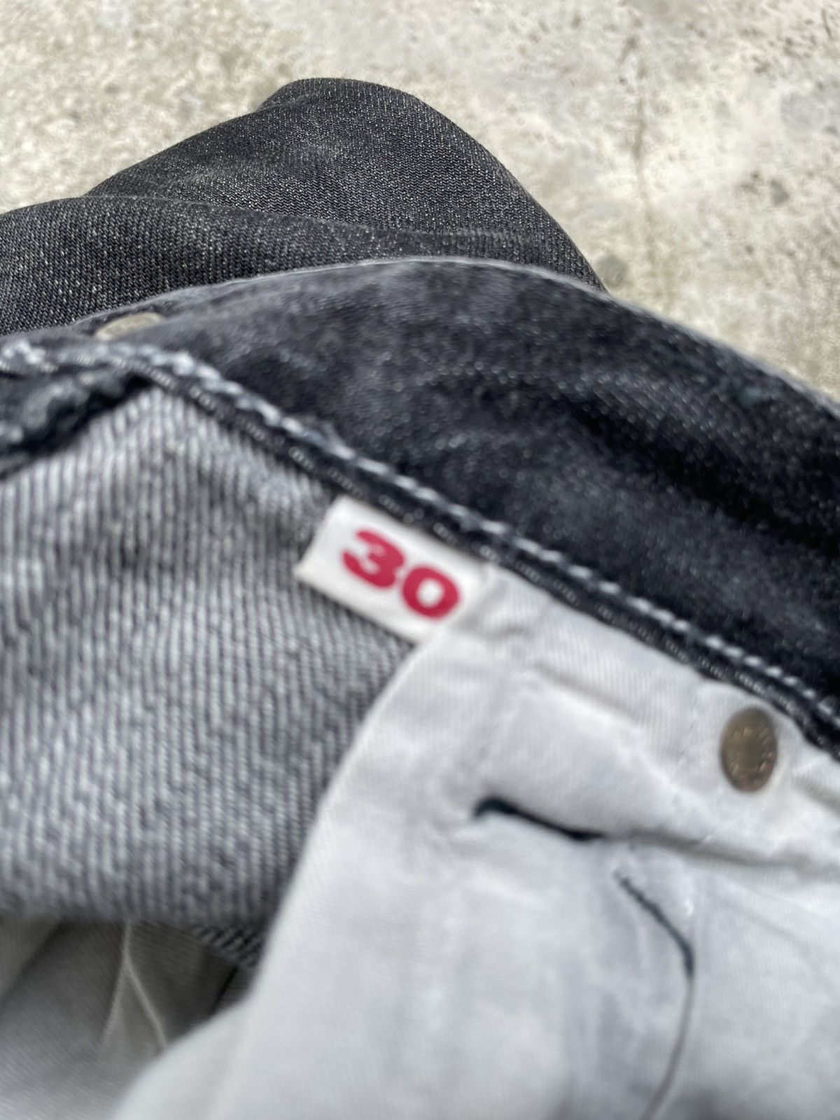 HOLLYWOOD RANCH MARKET HR Market Distressed Denim Jeans Made In Japan Size US 30 / EU 46 - 20 Thumbnail