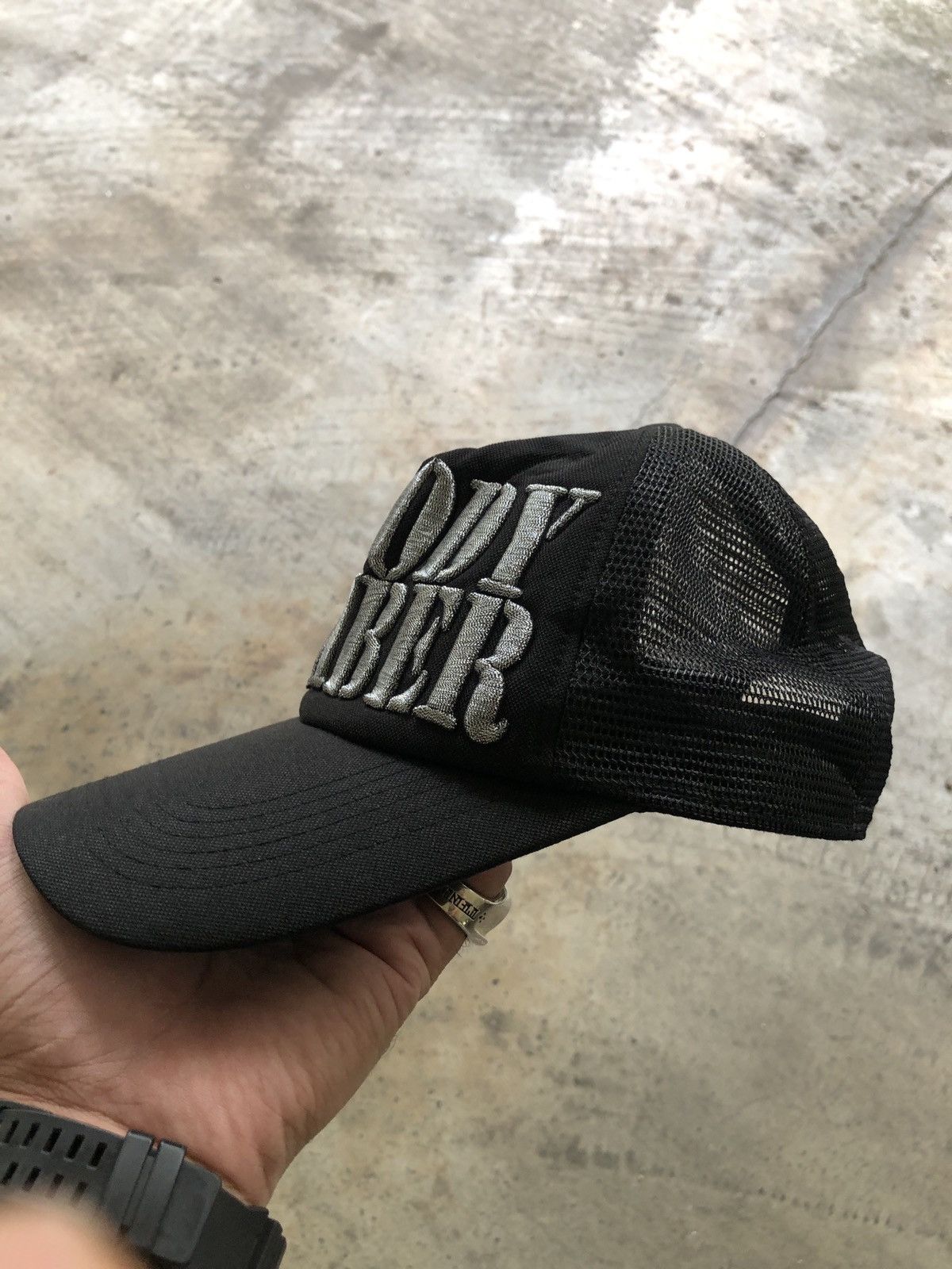Japanese Brand STRUGGLE JAPAN “BLOODY NUMBER” TRUCKER CAP HATS Size ONE SIZE - 4 Thumbnail