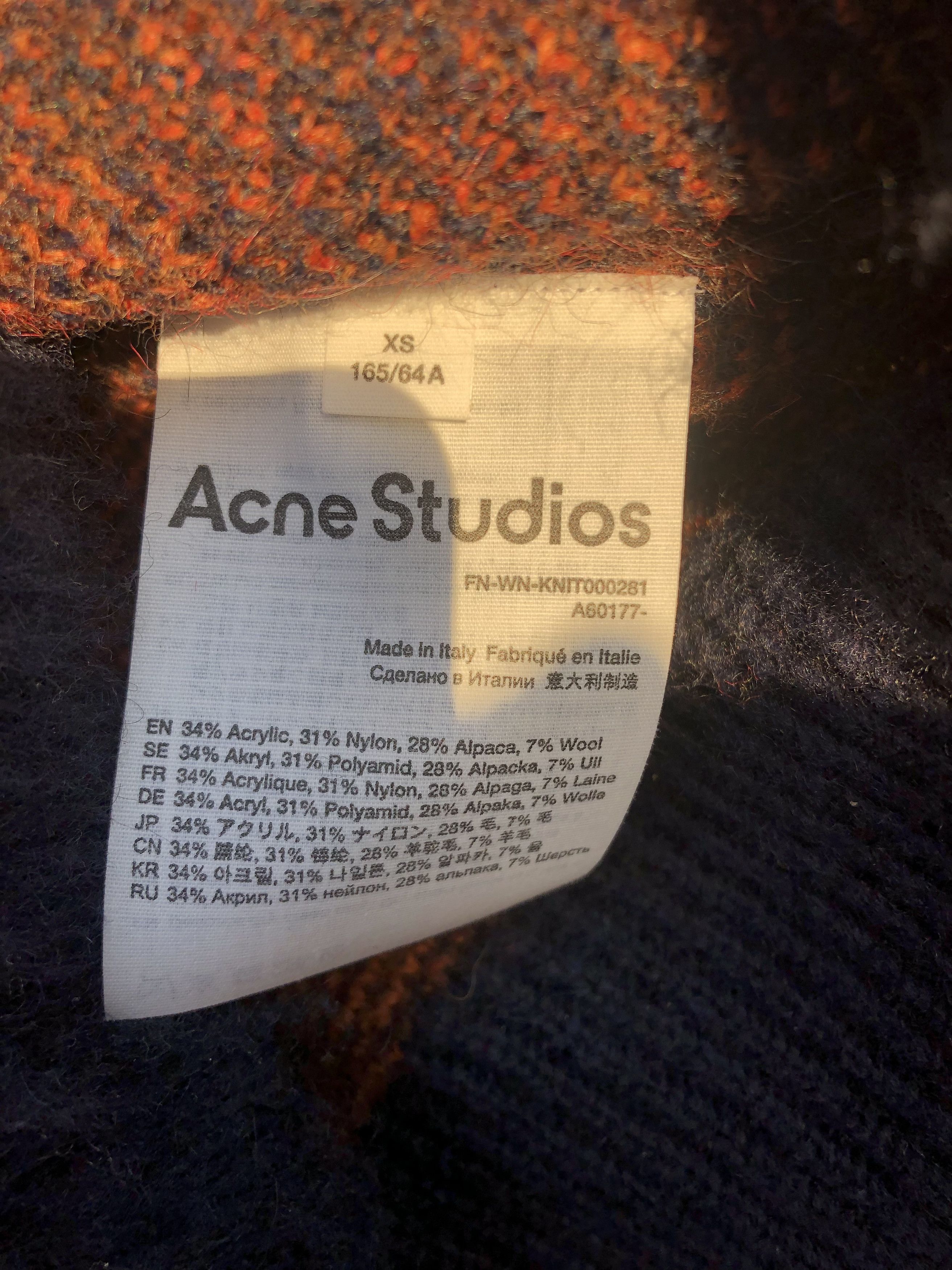 Acne Studios Kanya Check Alpaca Blend Fuzzy Sweater Size S / US 4 / IT 40 - 7 Thumbnail
