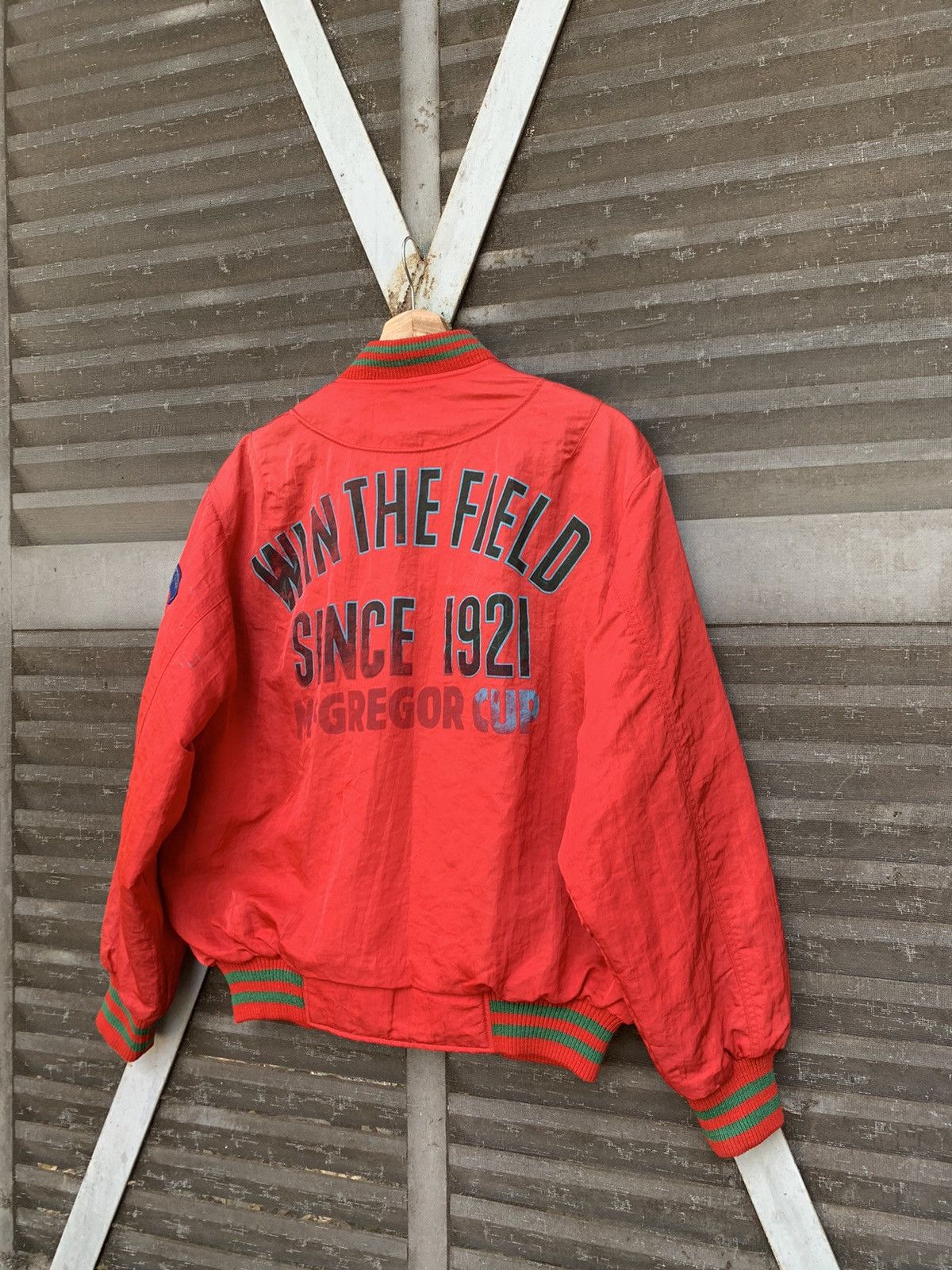 Vintage 👹Vintage MCGREGOR CUP WIN THE FIELD 1921 Bomber Jacket Size US M / EU 48-50 / 2 - 9 Thumbnail