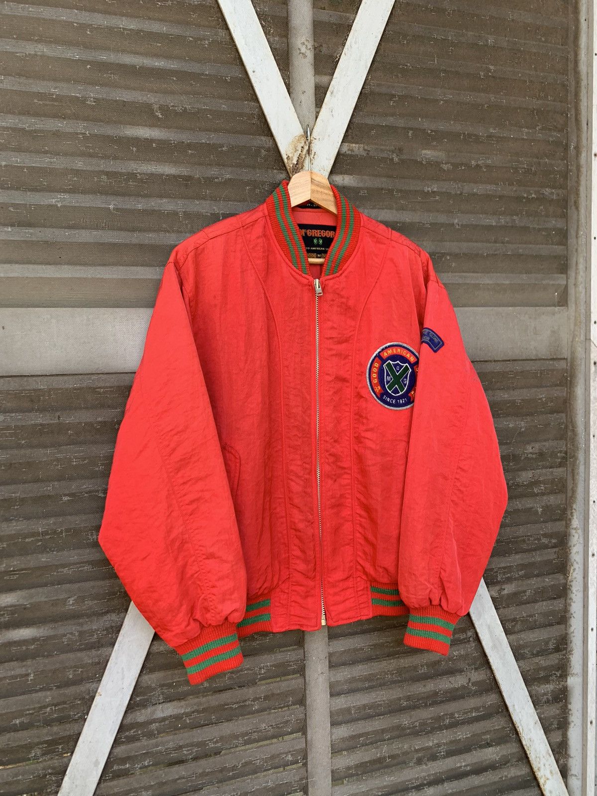 Vintage 👹Vintage MCGREGOR CUP WIN THE FIELD 1921 Bomber Jacket Size US M / EU 48-50 / 2 - 4 Thumbnail