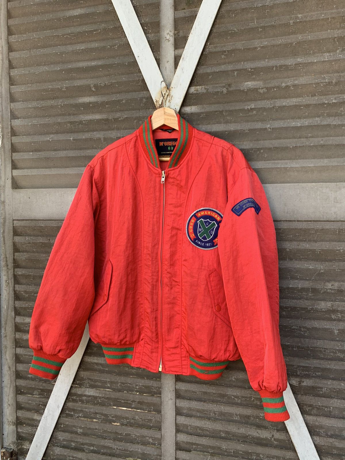 Vintage 👹Vintage MCGREGOR CUP WIN THE FIELD 1921 Bomber Jacket Size US M / EU 48-50 / 2 - 7 Thumbnail