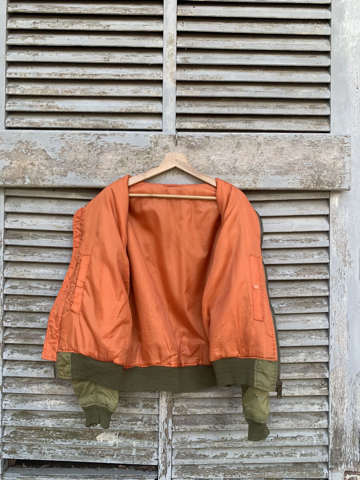 Vintage 🪖Vintage THRASHED MA-1 Man Intermediate Bomber Jacket Size US L / EU 52-54 / 3 - 11 Thumbnail