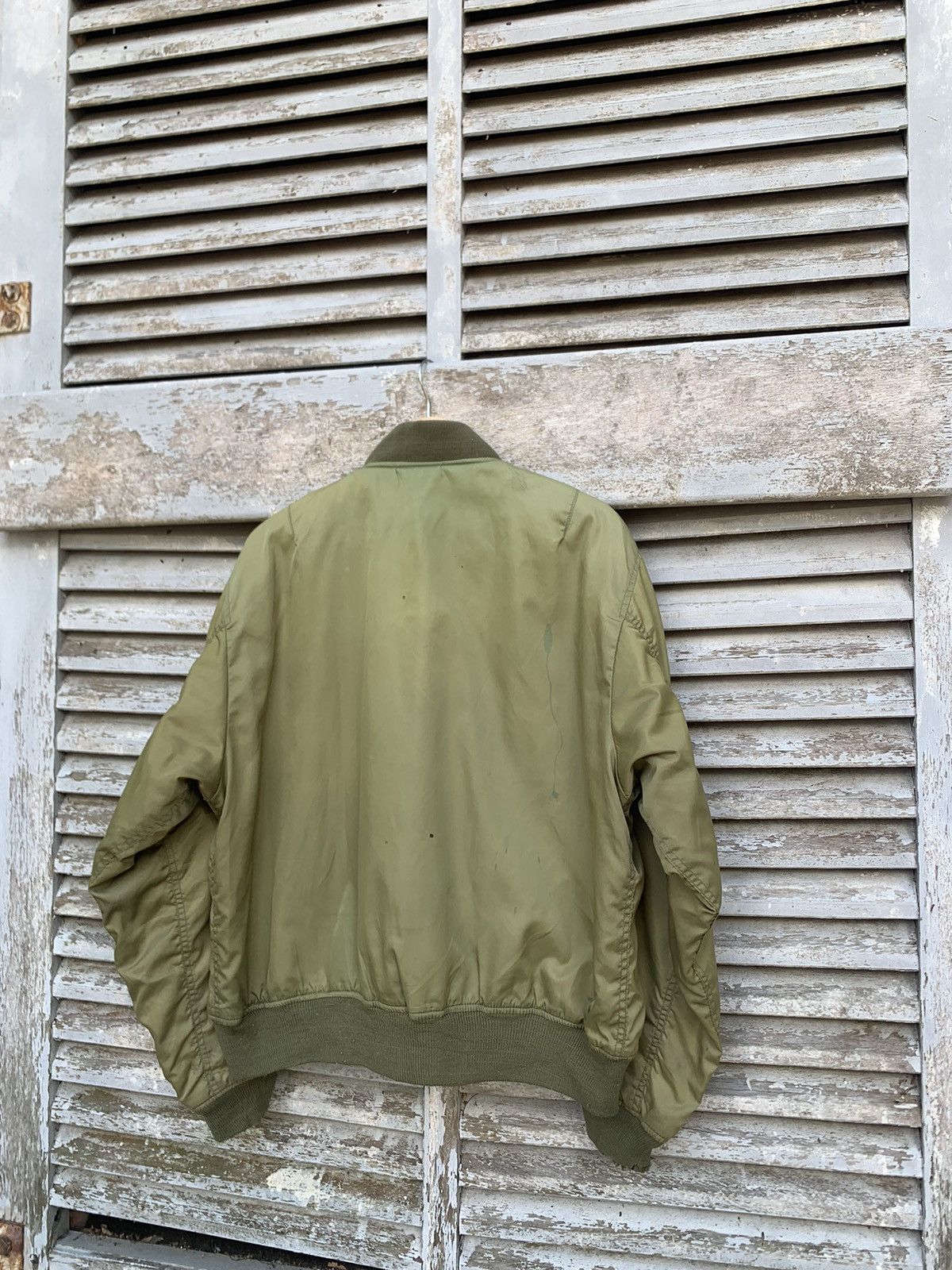 Vintage 🪖Vintage THRASHED MA-1 Man Intermediate Bomber Jacket Size US L / EU 52-54 / 3 - 12 Thumbnail