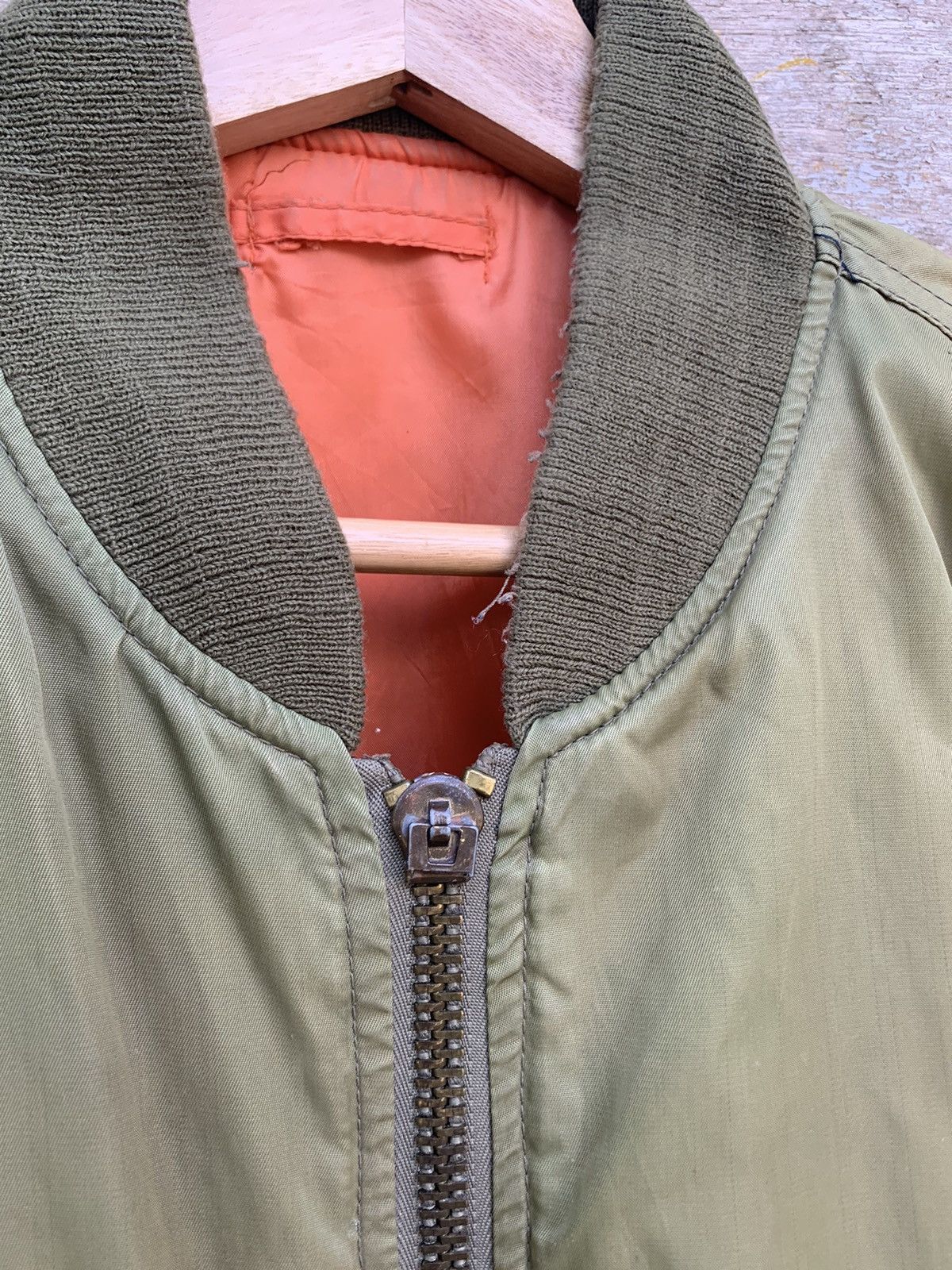 Vintage 🪖Vintage THRASHED MA-1 Man Intermediate Bomber Jacket Size US L / EU 52-54 / 3 - 9 Thumbnail