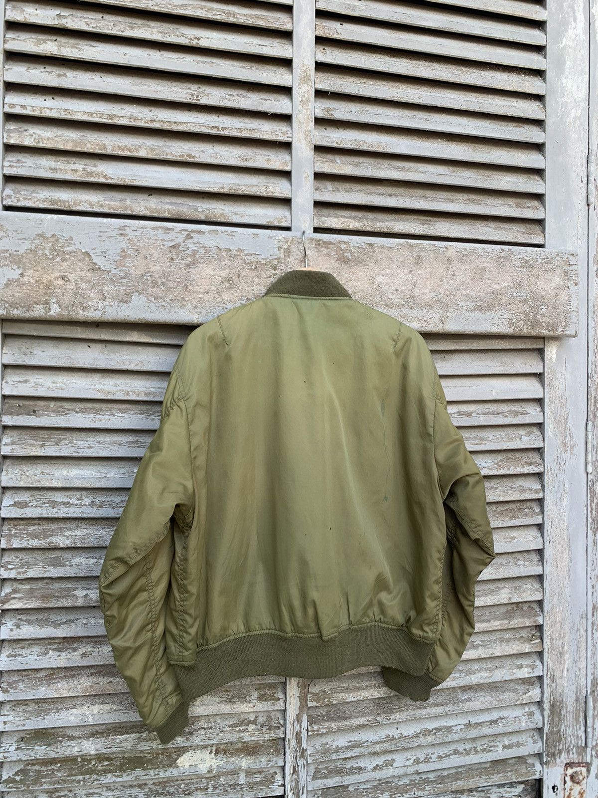 Vintage 🪖Vintage THRASHED MA-1 Man Intermediate Bomber Jacket Size US L / EU 52-54 / 3 - 13 Thumbnail
