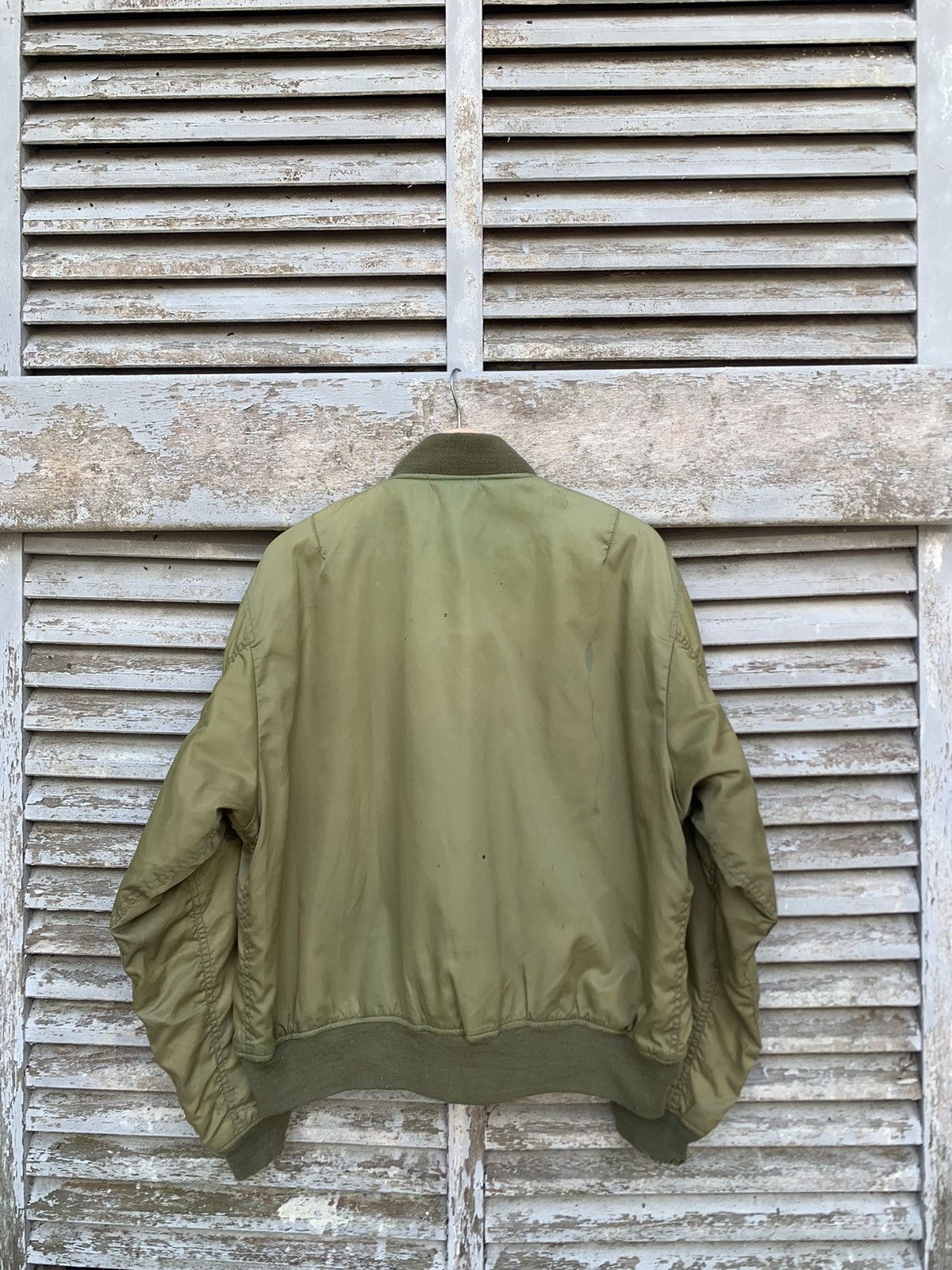 Vintage 🪖Vintage THRASHED MA-1 Man Intermediate Bomber Jacket Size US L / EU 52-54 / 3 - 14 Thumbnail