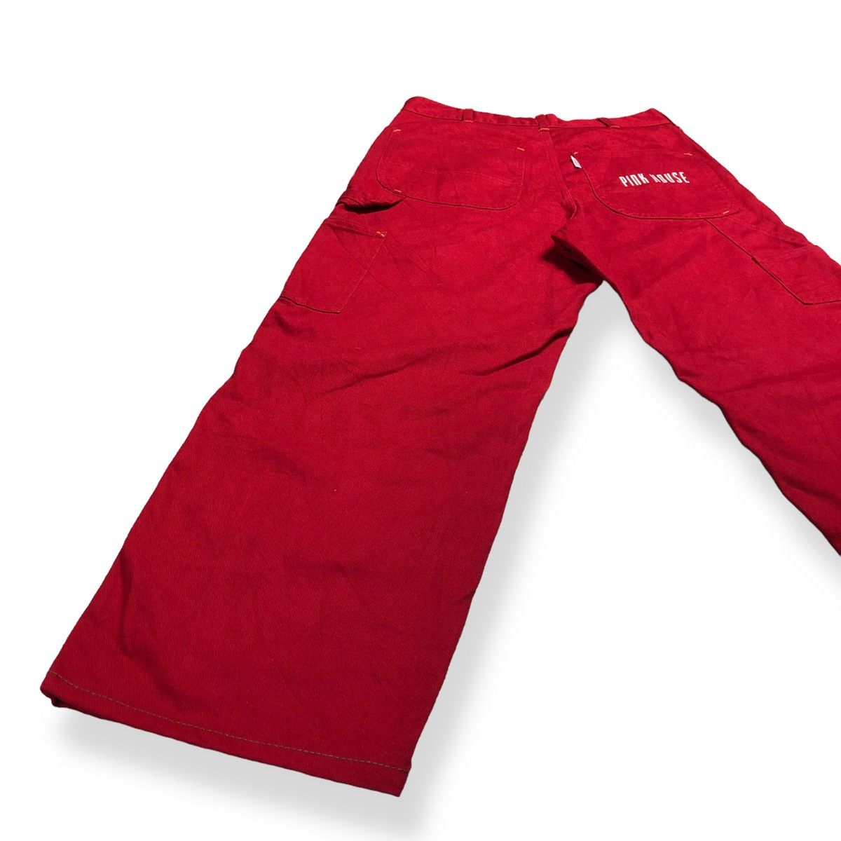Japanese Brand × Pink House Pink House Red Carpenter Pant Cargo Bushpant Made In Japan Size US 29 - 8 Thumbnail