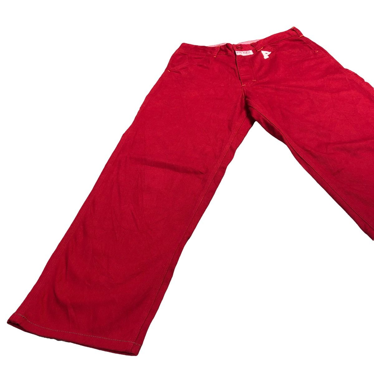 Japanese Brand × Pink House Pink House Red Carpenter Pant Cargo Bushpant Made In Japan Size US 29 - 5 Thumbnail