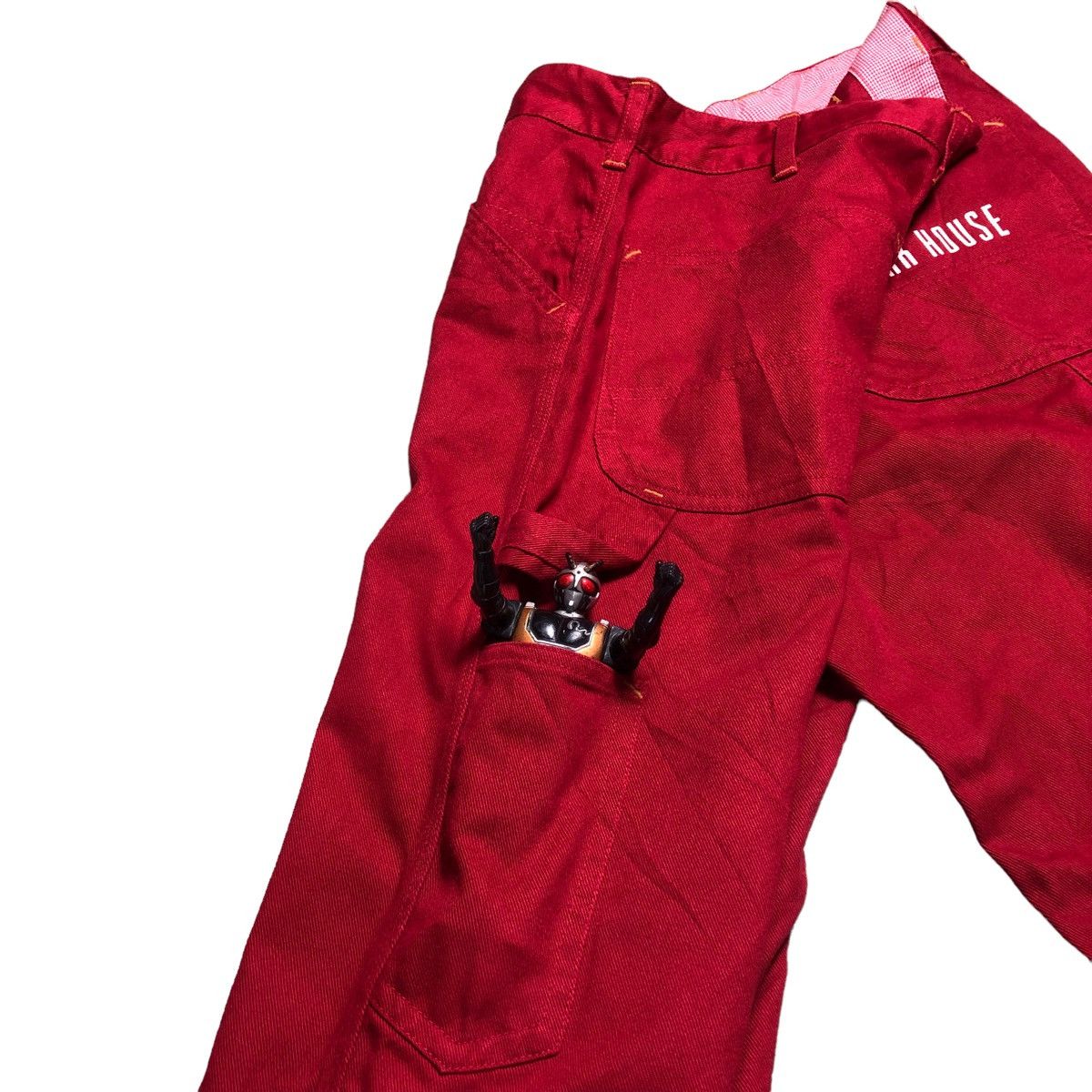 Japanese Brand × Pink House Pink House Red Carpenter Pant Cargo Bushpant Made In Japan Size US 29 - 13 Thumbnail