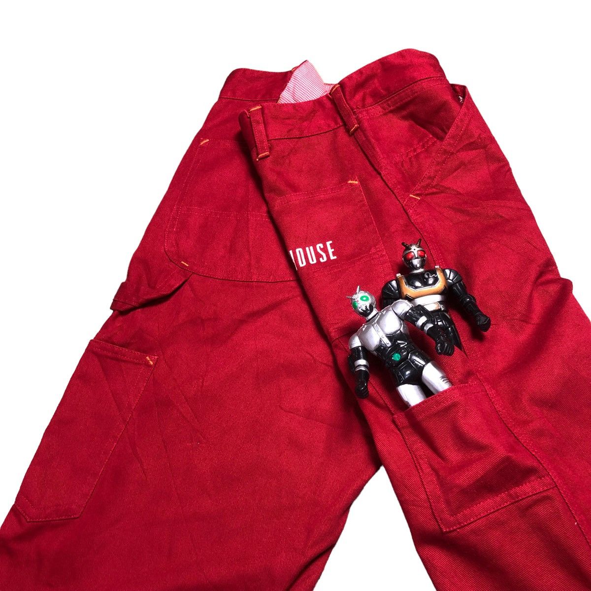 Japanese Brand × Pink House Pink House Red Carpenter Pant Cargo Bushpant Made In Japan Size US 29 - 12 Thumbnail