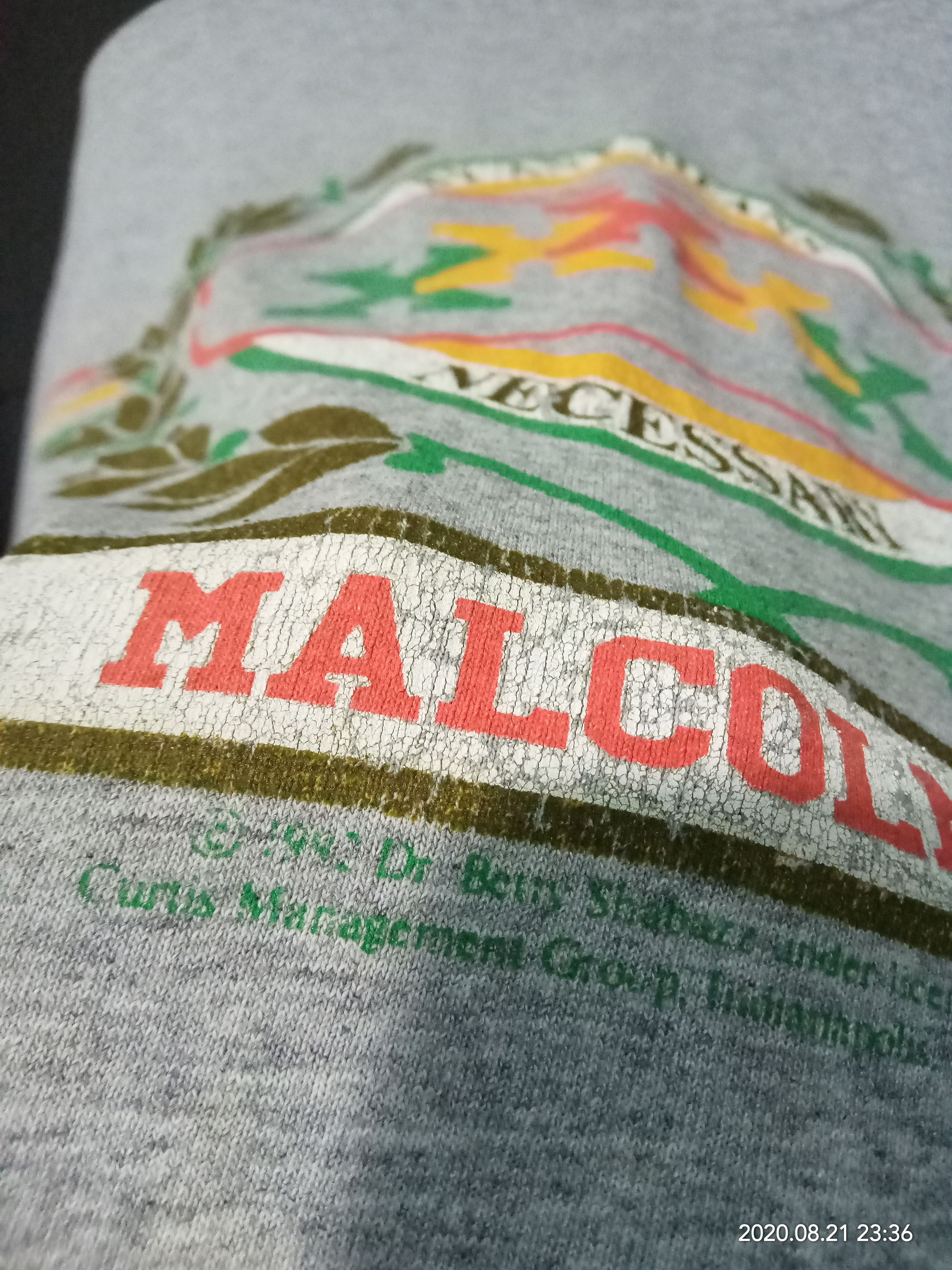 Rap Tees 90s Malcom X 1994 Raptees Necassery curtis menagement harris Size US XL / EU 56 / 4 - 3 Thumbnail