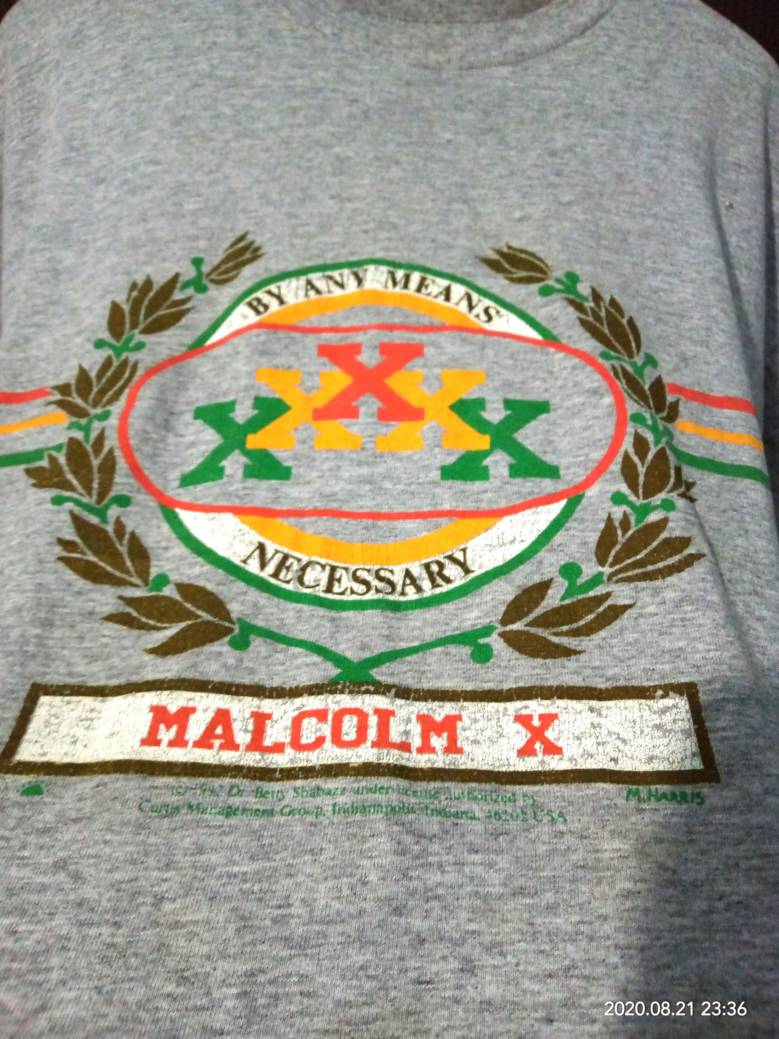 Rap Tees 90s Malcom X 1994 Raptees Necassery curtis menagement harris Size US XL / EU 56 / 4 - 6 Thumbnail