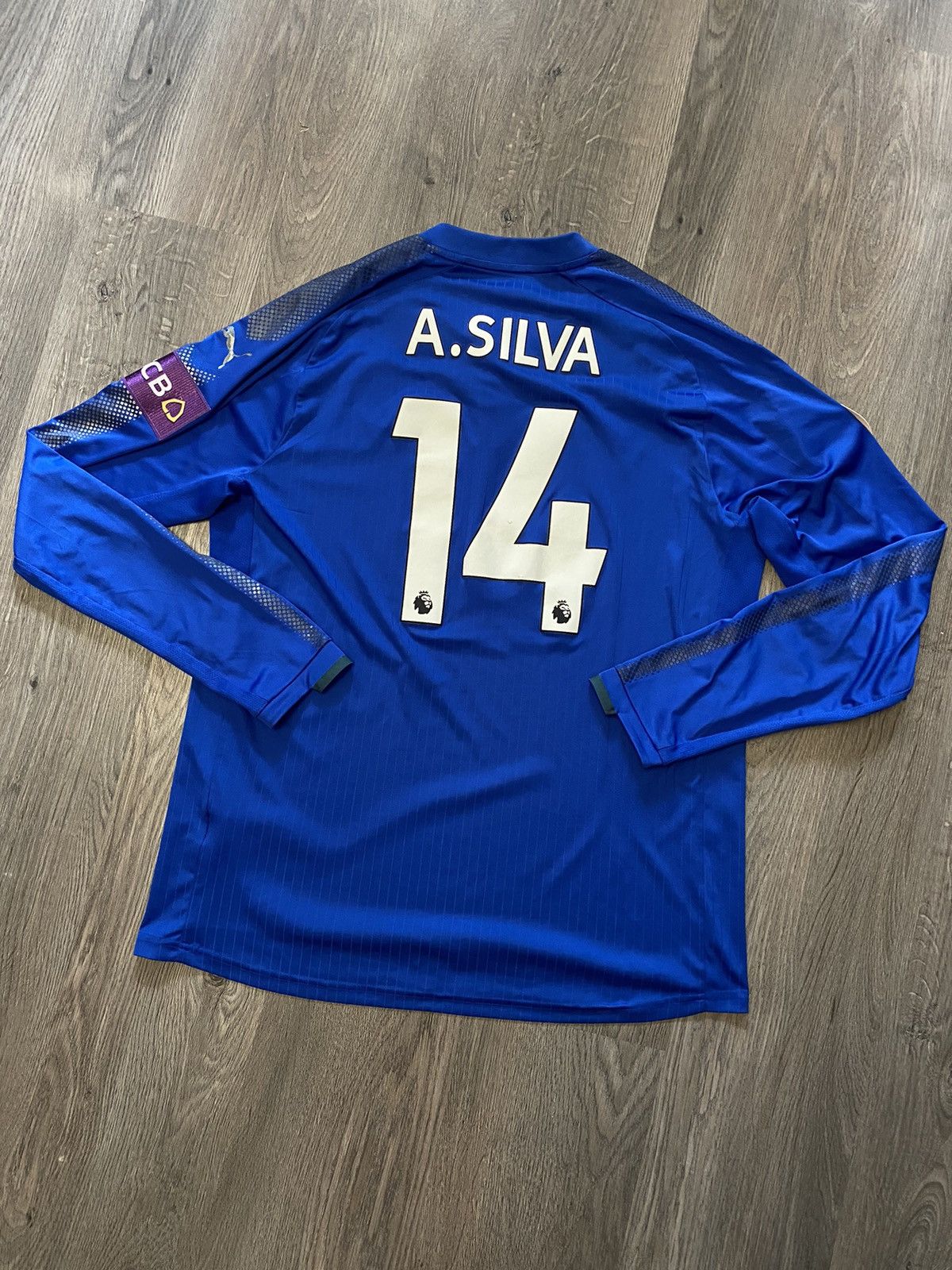 Pre-owned Jersey X Puma Leicester City 2017 2018 Silva Football Soccer Jersey In Blue