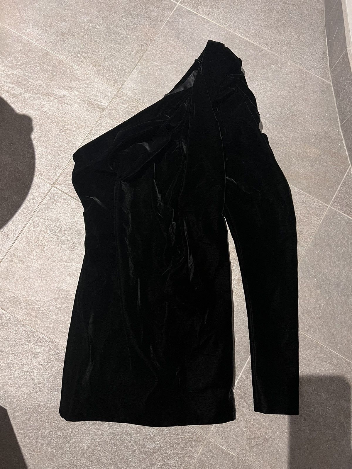Saint Laurent Paris Fall 2017 runway black velvet dress Size XS / US 0-2 / IT 36-38 - 4 Thumbnail