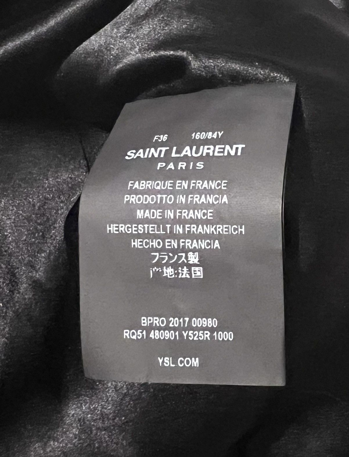 Saint Laurent Paris Fall 2017 runway black velvet dress Size XS / US 0-2 / IT 36-38 - 5 Thumbnail
