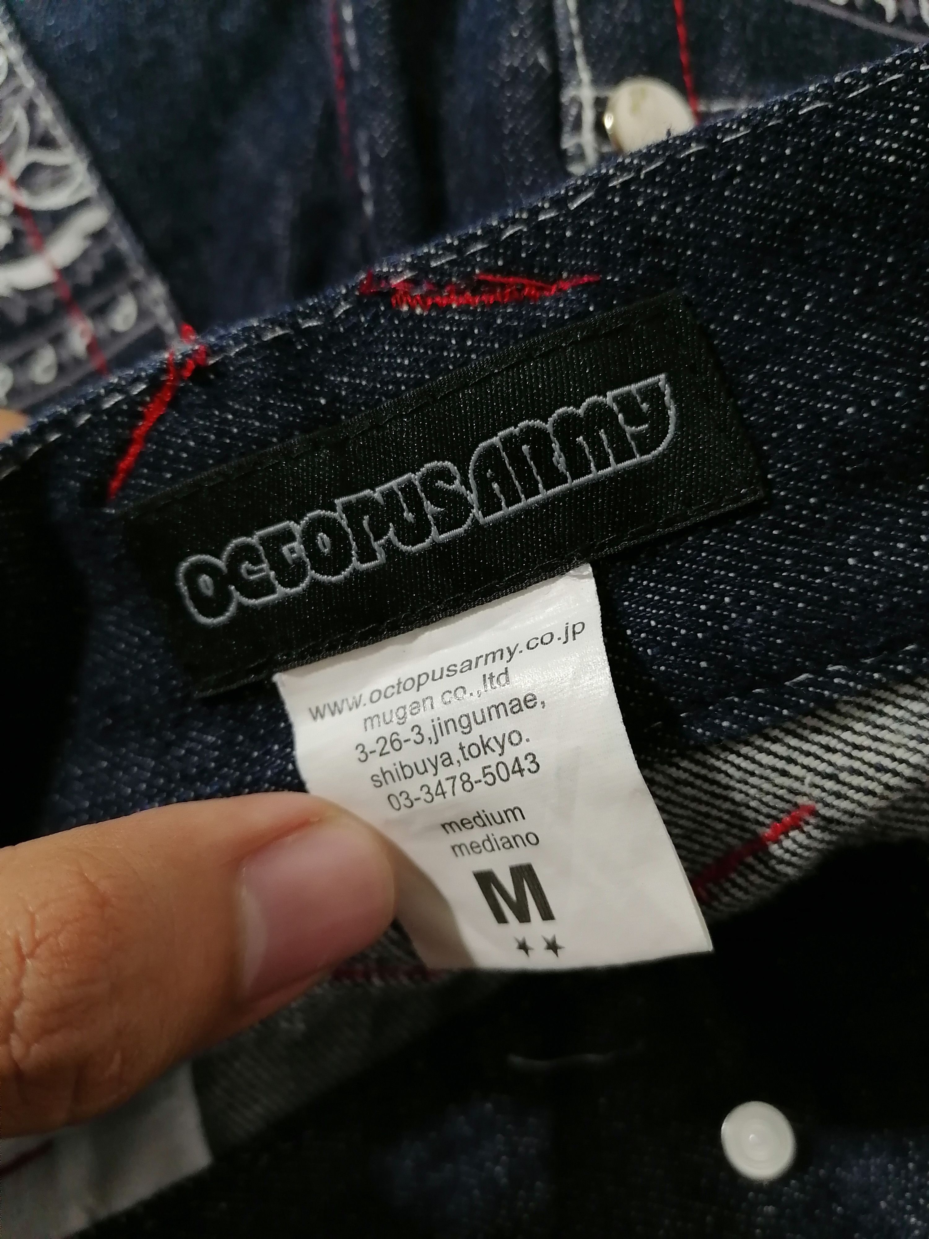 Japanese Brand × Octopus Octopus Army Nice Design Denim Jeans Size US 32 / EU 48 - 5 Thumbnail