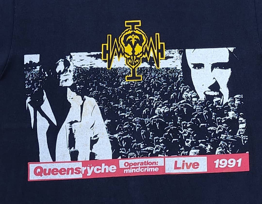 Band Tees × Vintage vintage tee band B3 Queensryche Operation Mindcrime 90s Size US L / EU 52-54 / 3 - 2 Thumbnail