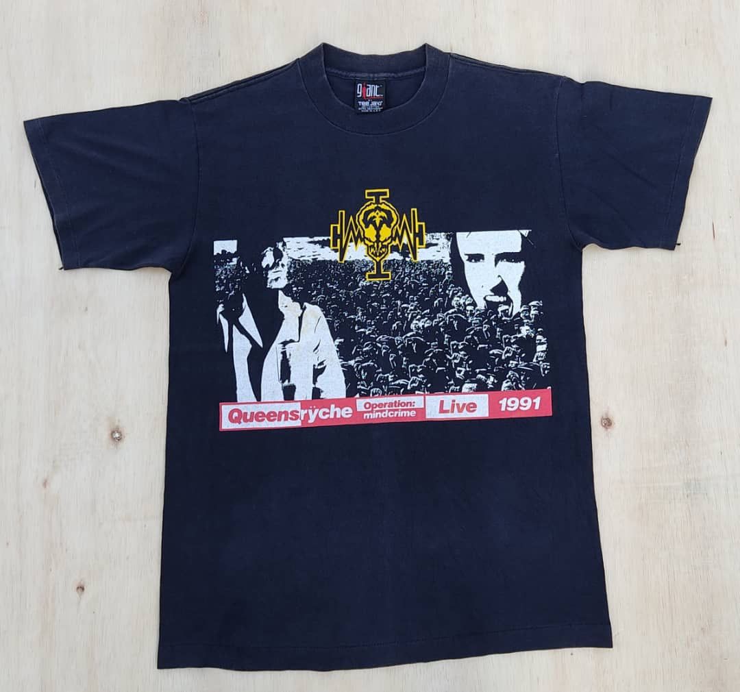 Band Tees × Vintage vintage tee band B3 Queensryche Operation Mindcrime 90s Size US L / EU 52-54 / 3 - 1 Thumbnail