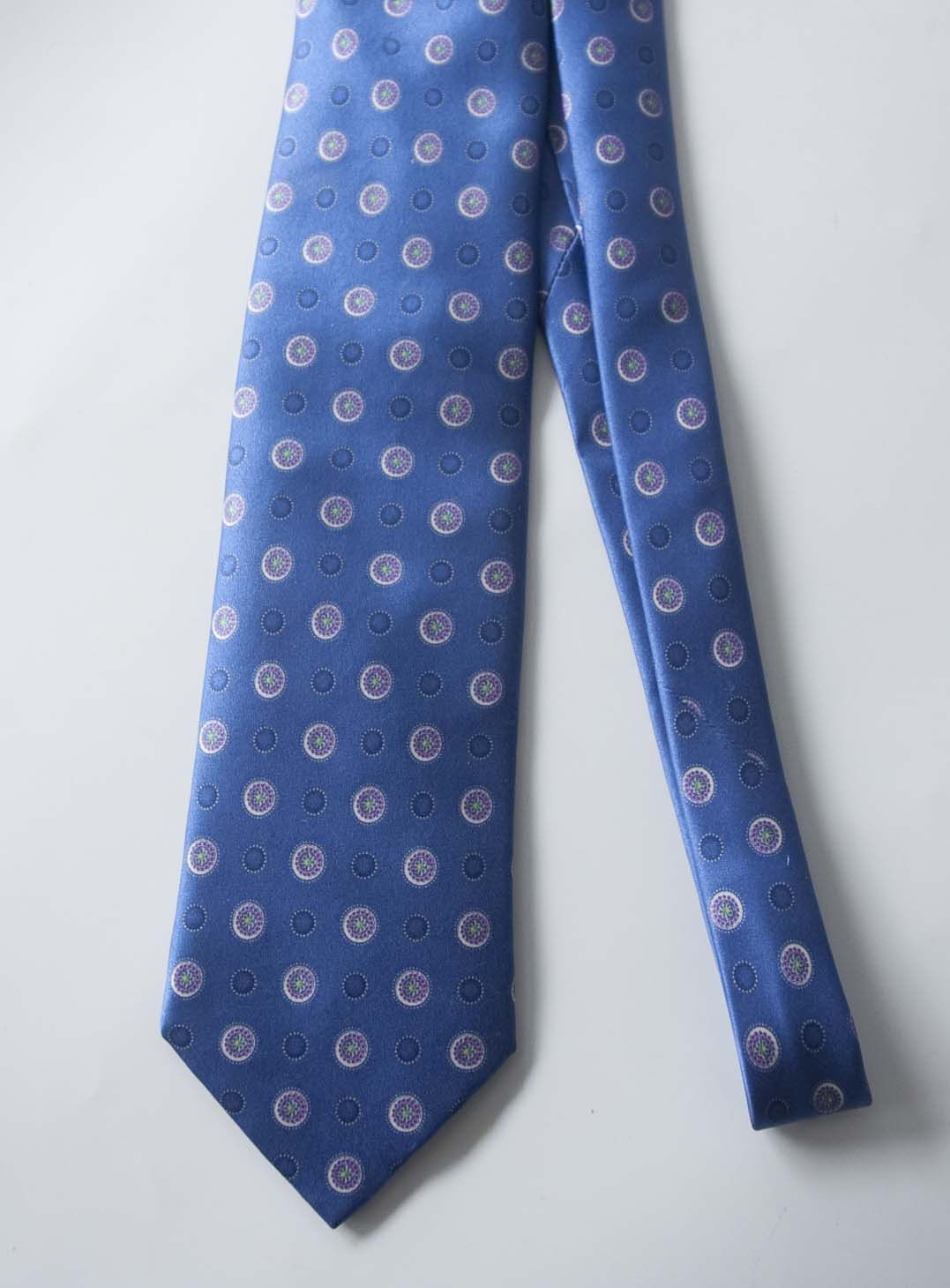 Brioni Brioni Tie Satin Blue 100% Silk Made in Italy | Grailed