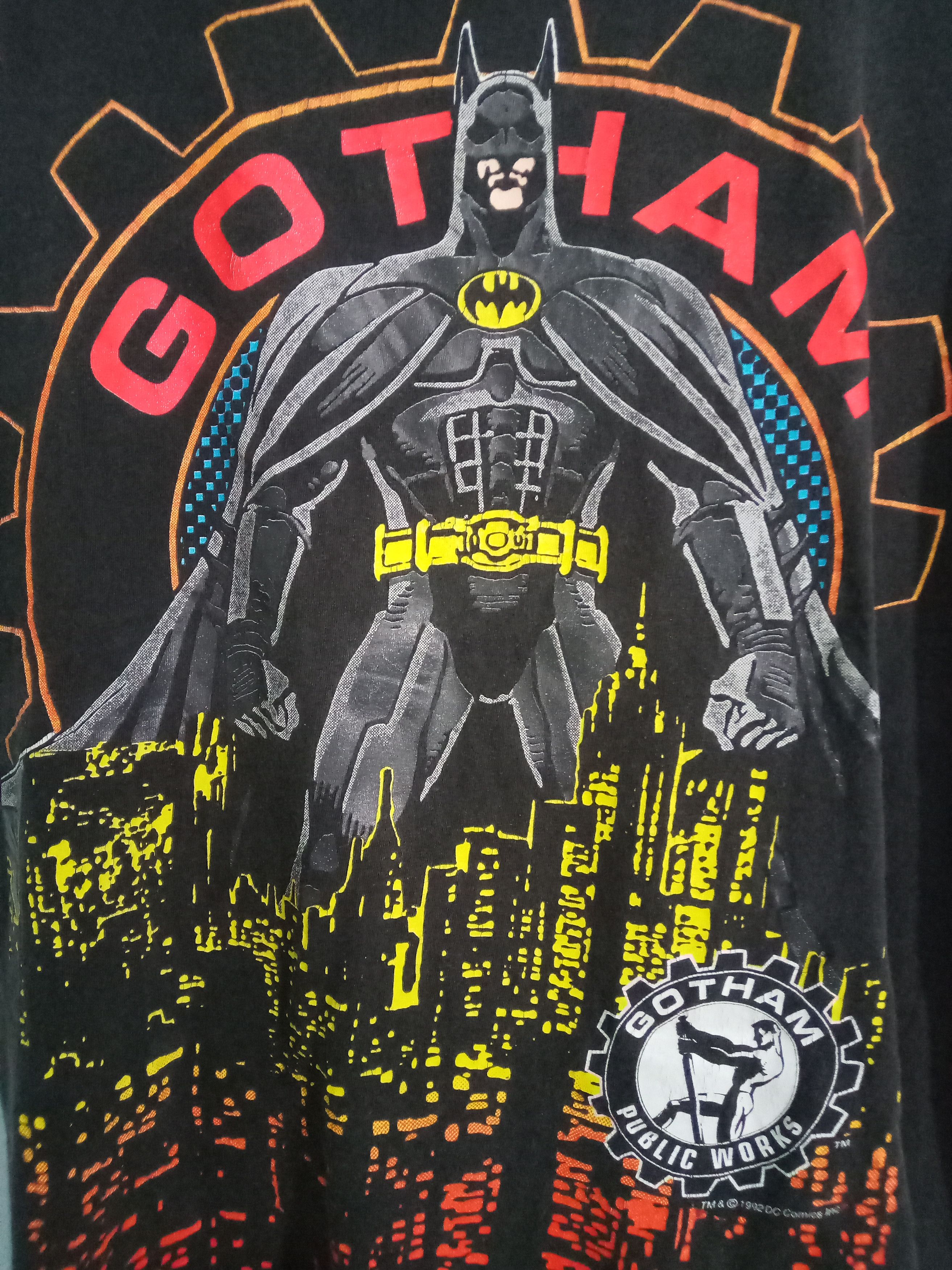 DC Comics Vintage Batman Gotham 1992 Single Stitch 90s Dc Comic Size US L / EU 52-54 / 3 - 4 Thumbnail
