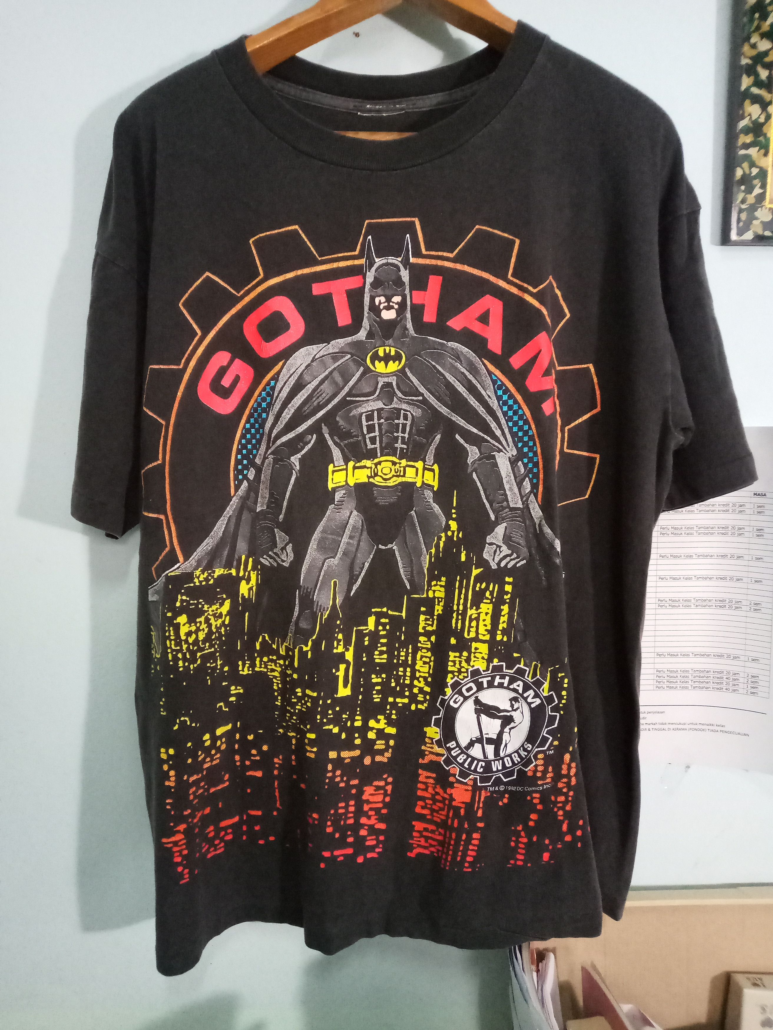 Vintage Batman Gotham 1992 Single Stitch 90s Dc Comic
