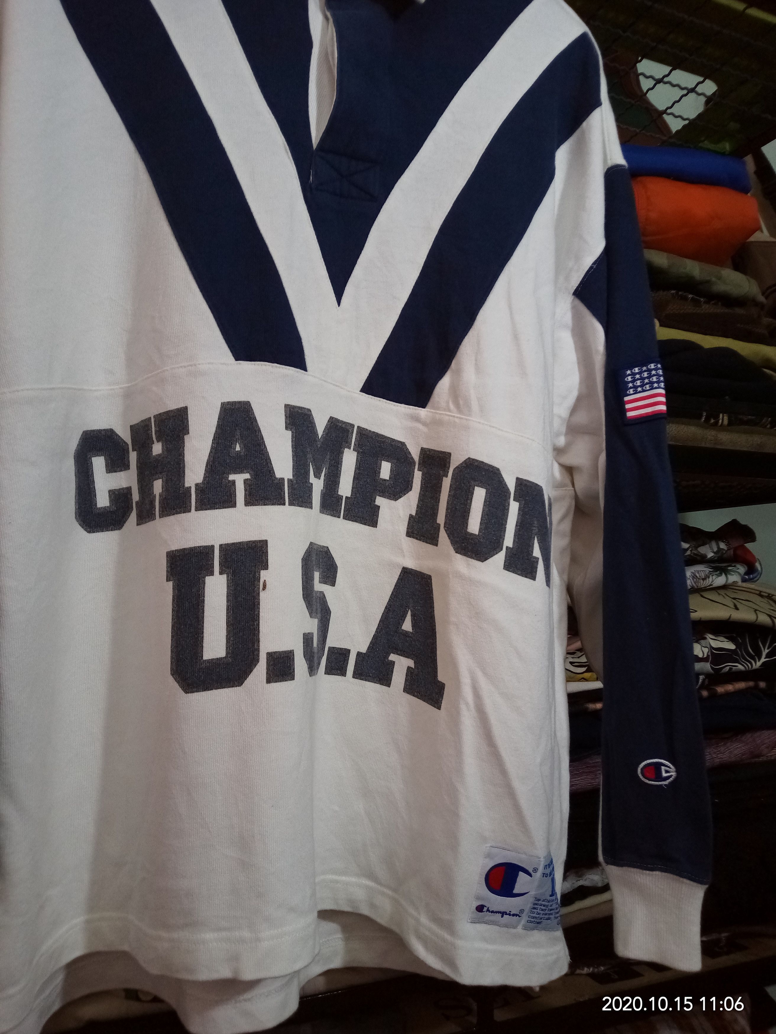 Champion Vintage 90s Champion USA Rugby Shirts Dope Streetwear Size US M / EU 48-50 / 2 - 3 Thumbnail
