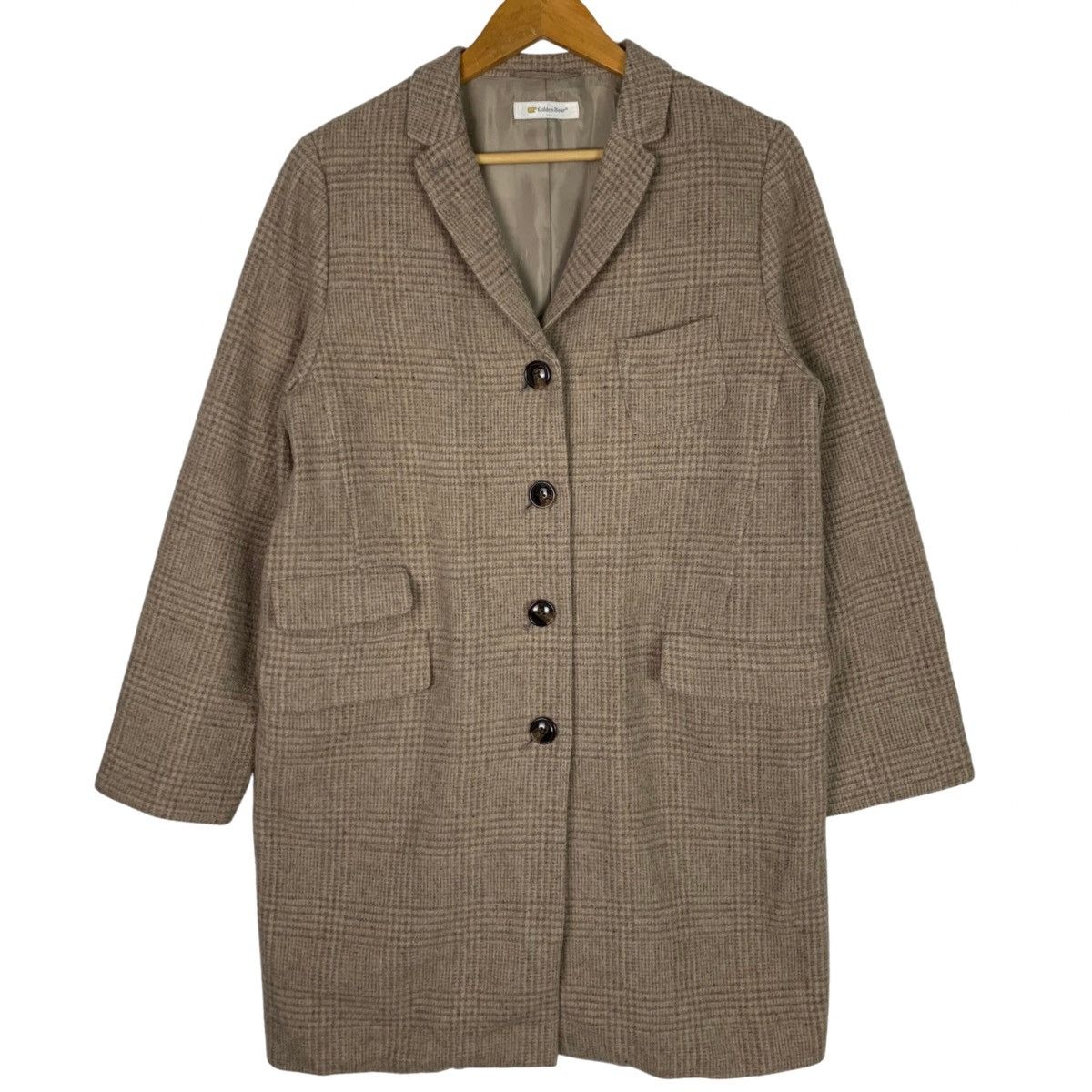Golden Bear × Vintage 🔥Vintage Golden Bear Checkered Long Coat Size US L / EU 52-54 / 3 - 1 Thumbnail