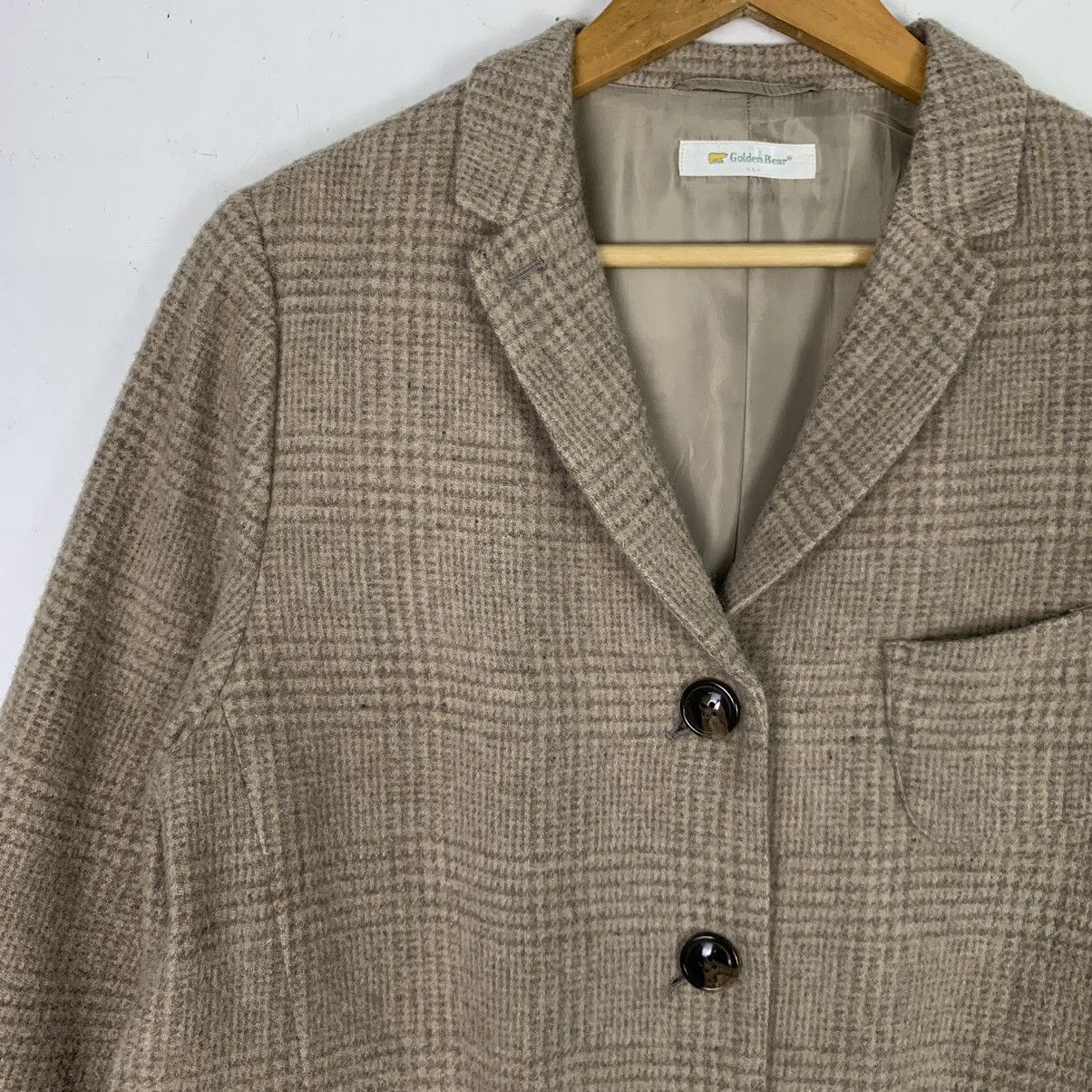 Golden Bear × Vintage 🔥Vintage Golden Bear Checkered Long Coat Size US L / EU 52-54 / 3 - 3 Thumbnail