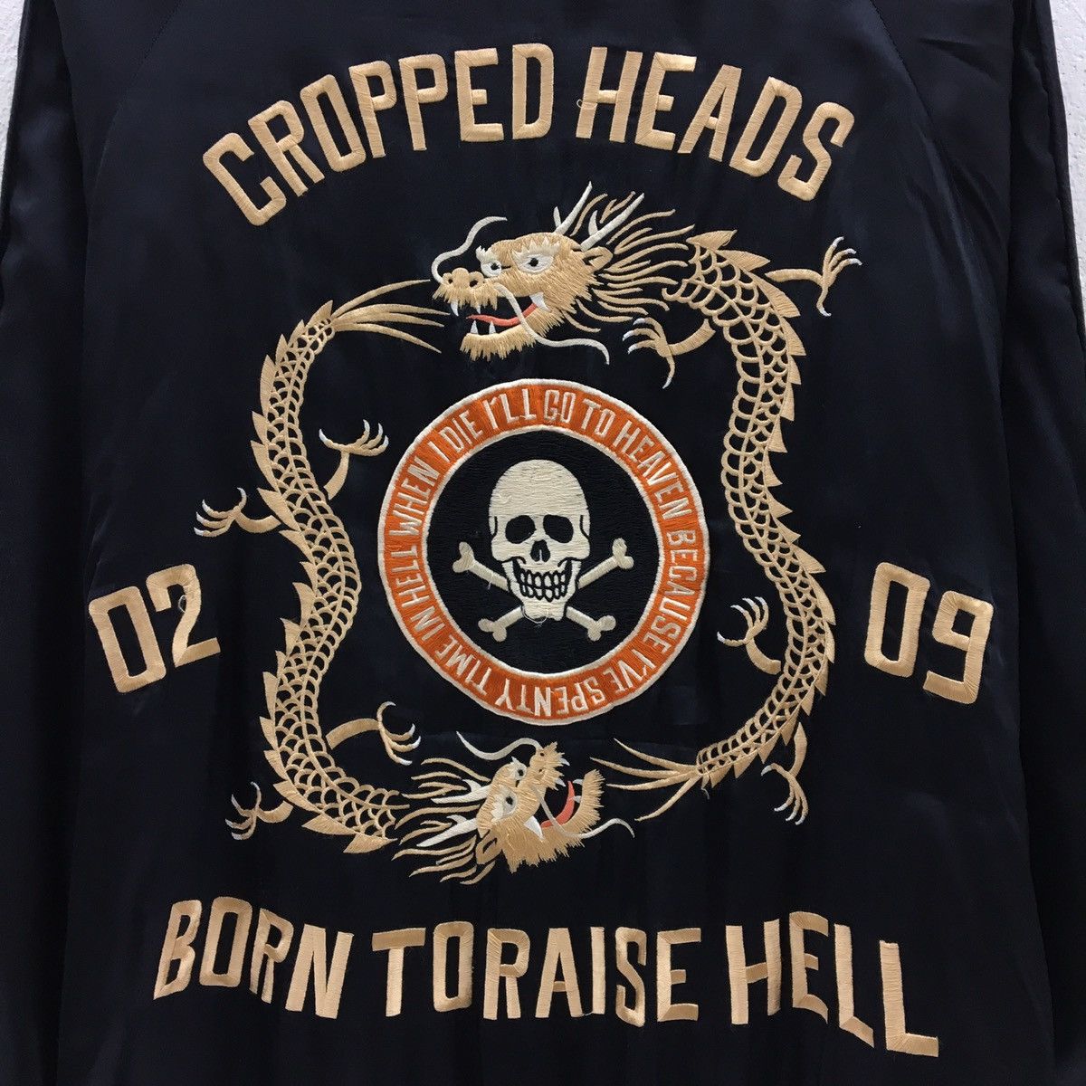 Japanese Brand Sukajan Cropped Head Reversible Jacket Size US L / EU 52-54 / 3 - 12 Thumbnail