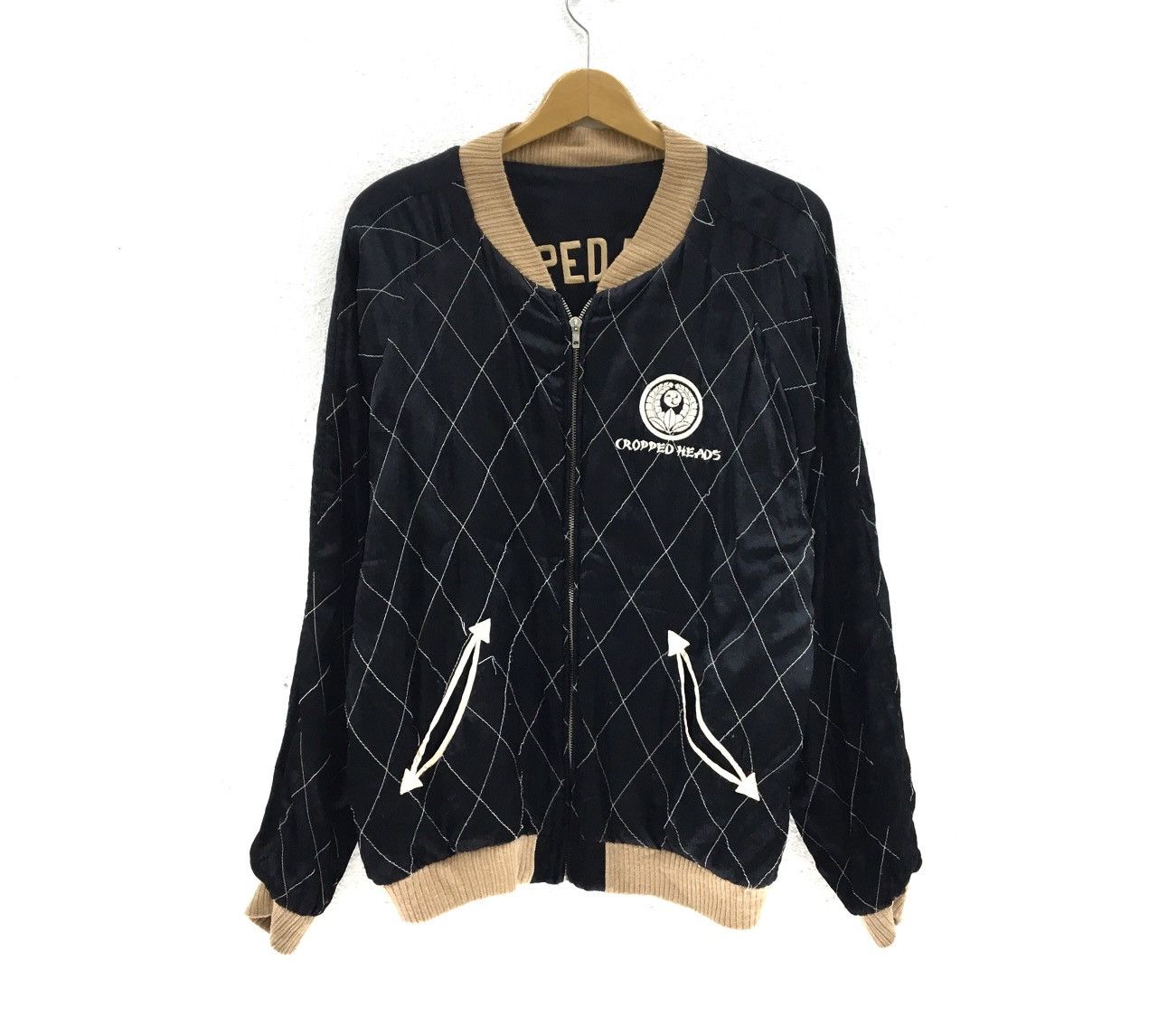 Japanese Brand Sukajan Cropped Head Reversible Jacket Size US L / EU 52-54 / 3 - 7 Thumbnail