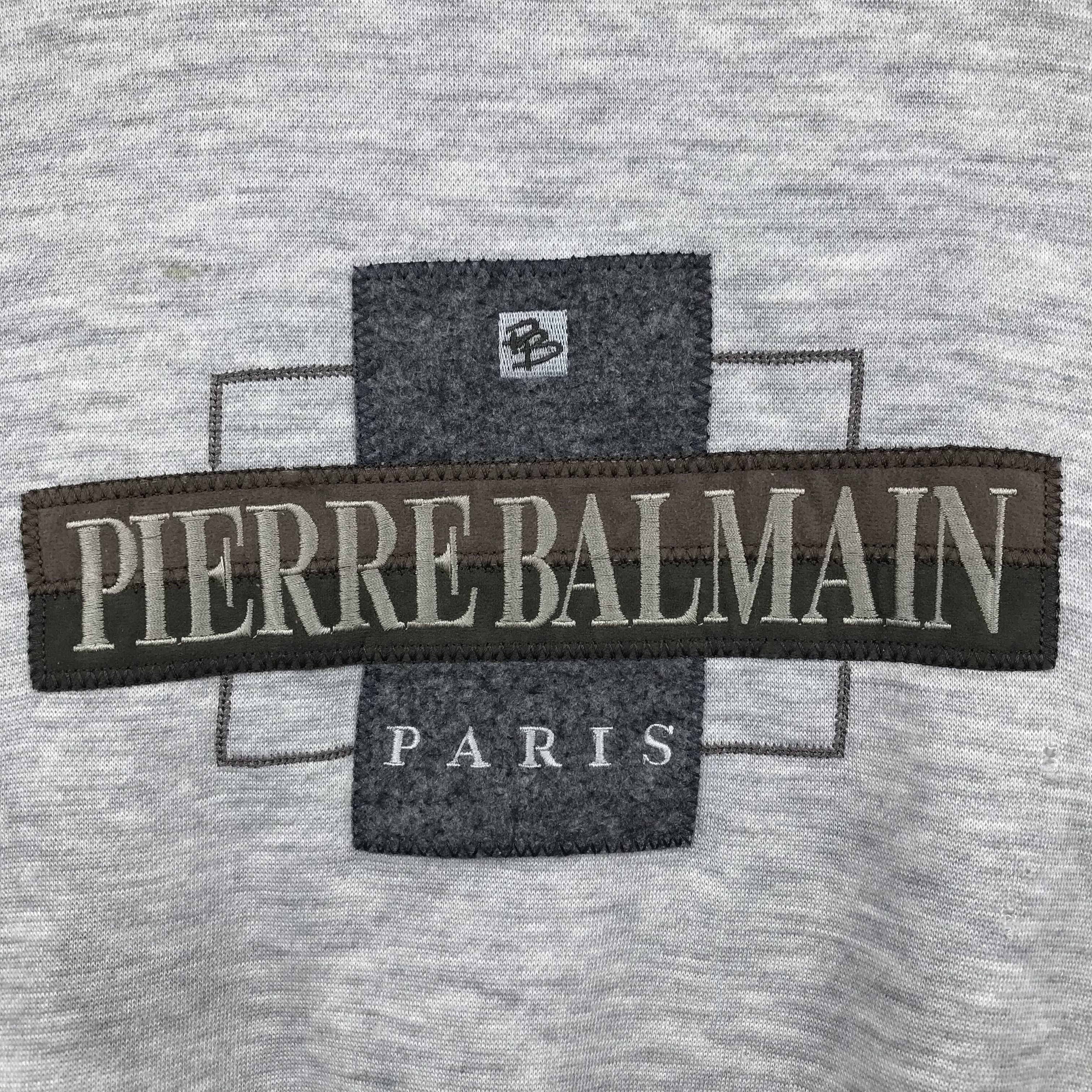 Pierre Balmain Vintage Pierre Balmain Embroidered Logo Sweatshirt Size US M / EU 48-50 / 2 - 2 Thumbnail