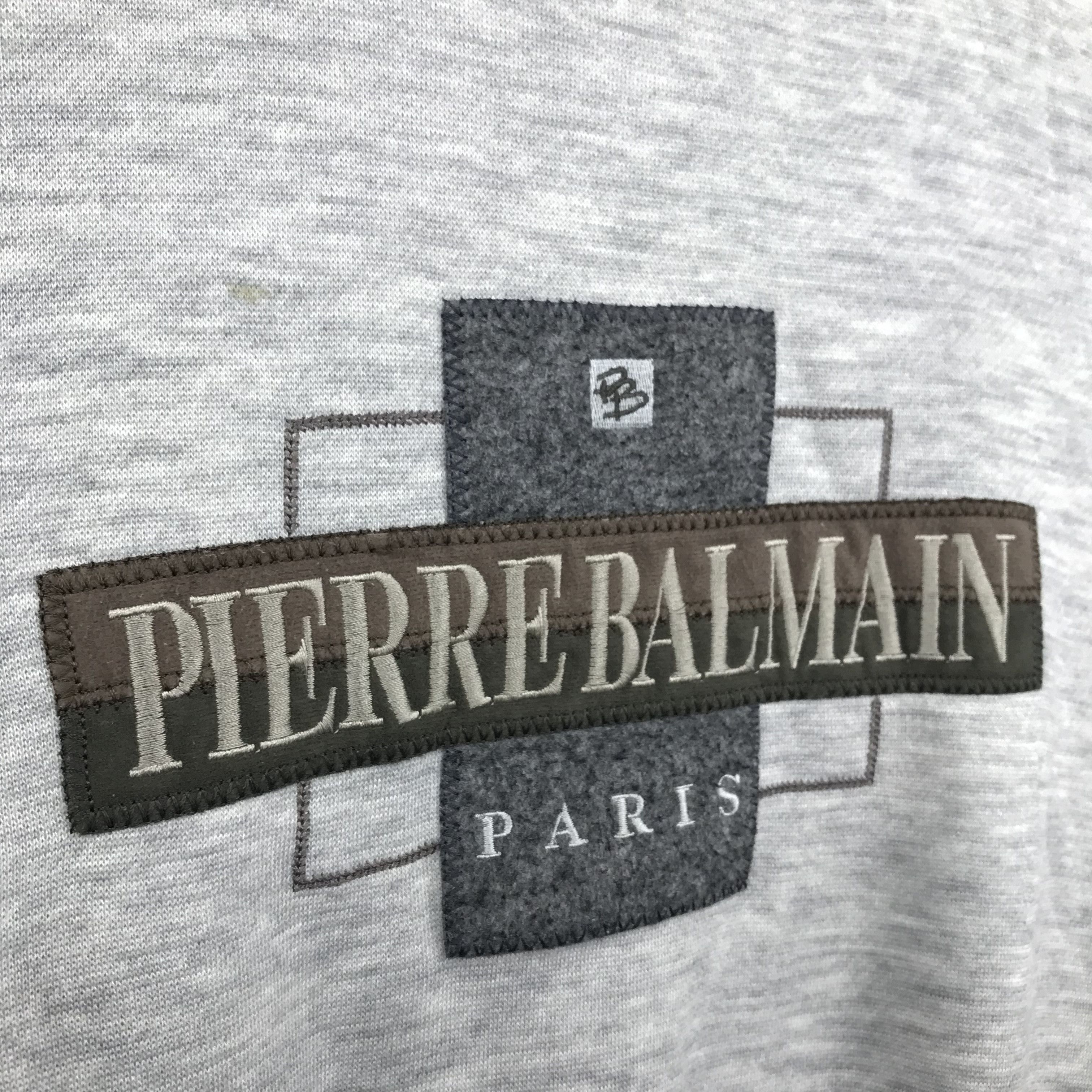Pierre Balmain Vintage Pierre Balmain Embroidered Logo Sweatshirt Size US M / EU 48-50 / 2 - 3 Thumbnail