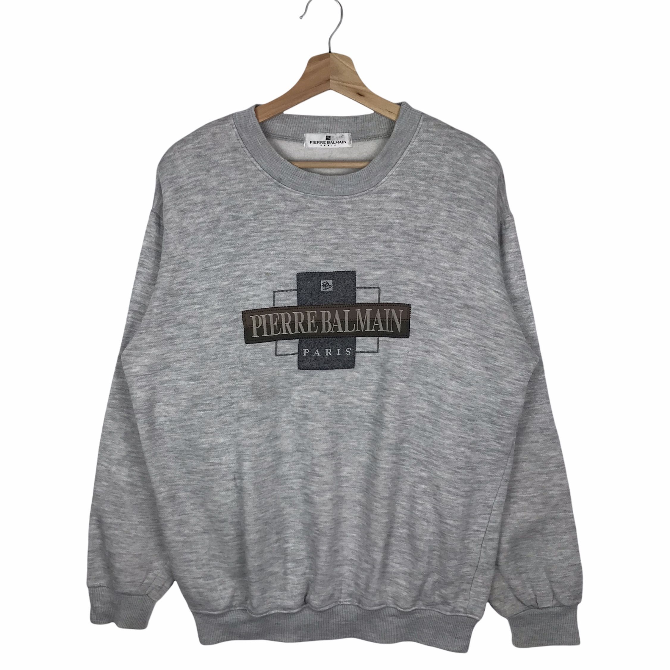 Pierre Balmain Vintage Pierre Balmain Embroidered Logo Sweatshirt Size US M / EU 48-50 / 2 - 1 Thumbnail