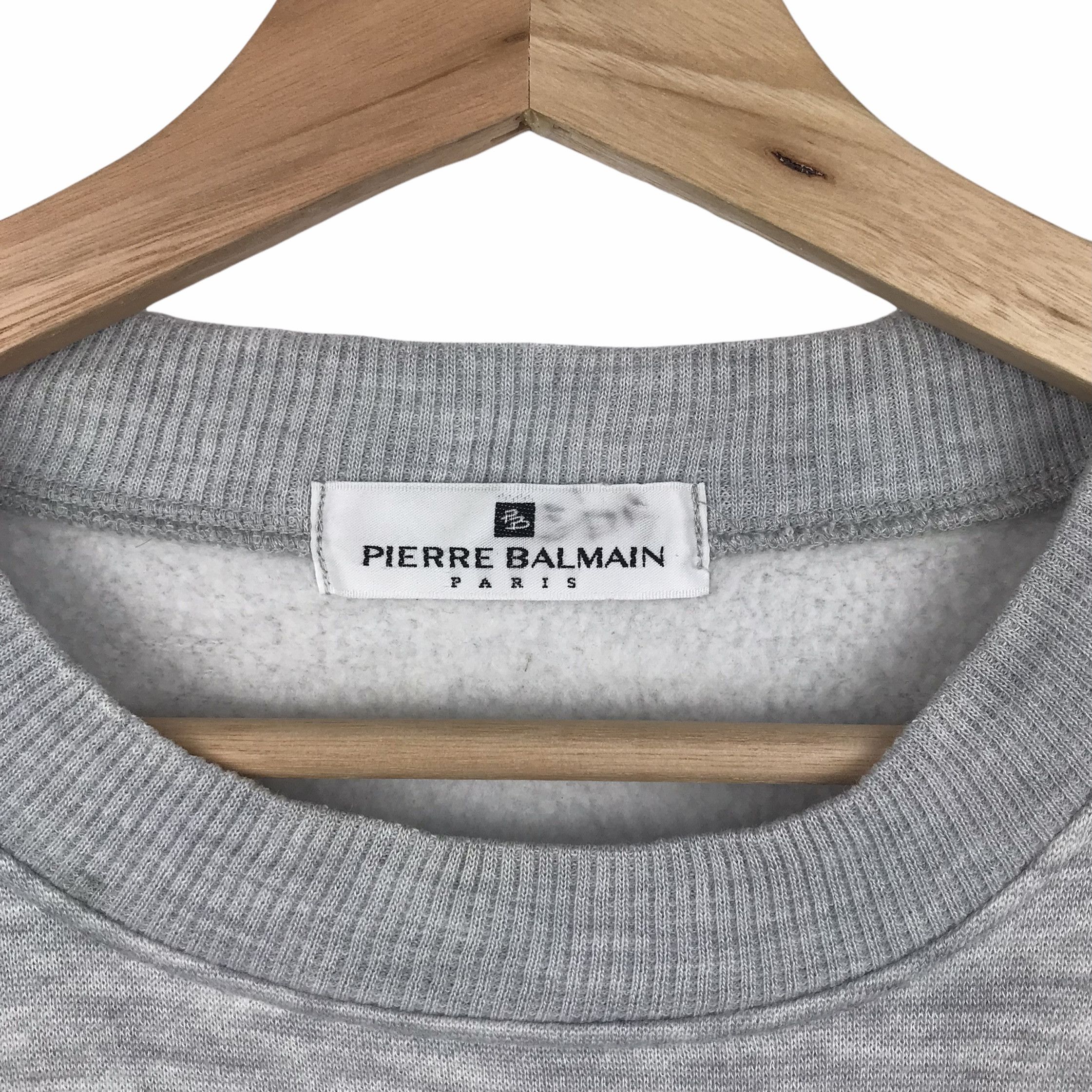 Pierre Balmain Vintage Pierre Balmain Embroidered Logo Sweatshirt Size US M / EU 48-50 / 2 - 4 Thumbnail